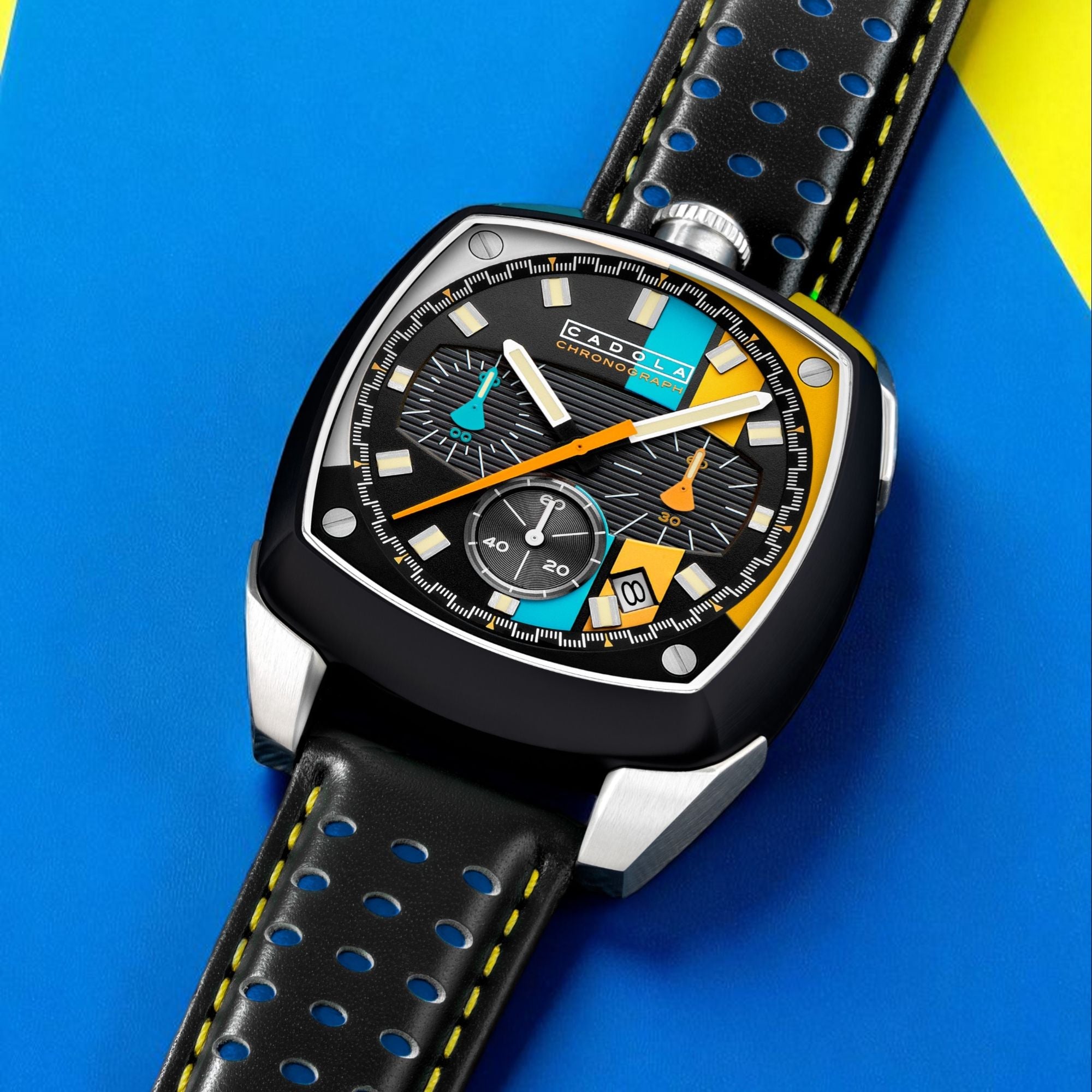 CADOLA Cadola Taurus Chronograph Circuit Noir Men's Watch CD-1060-03