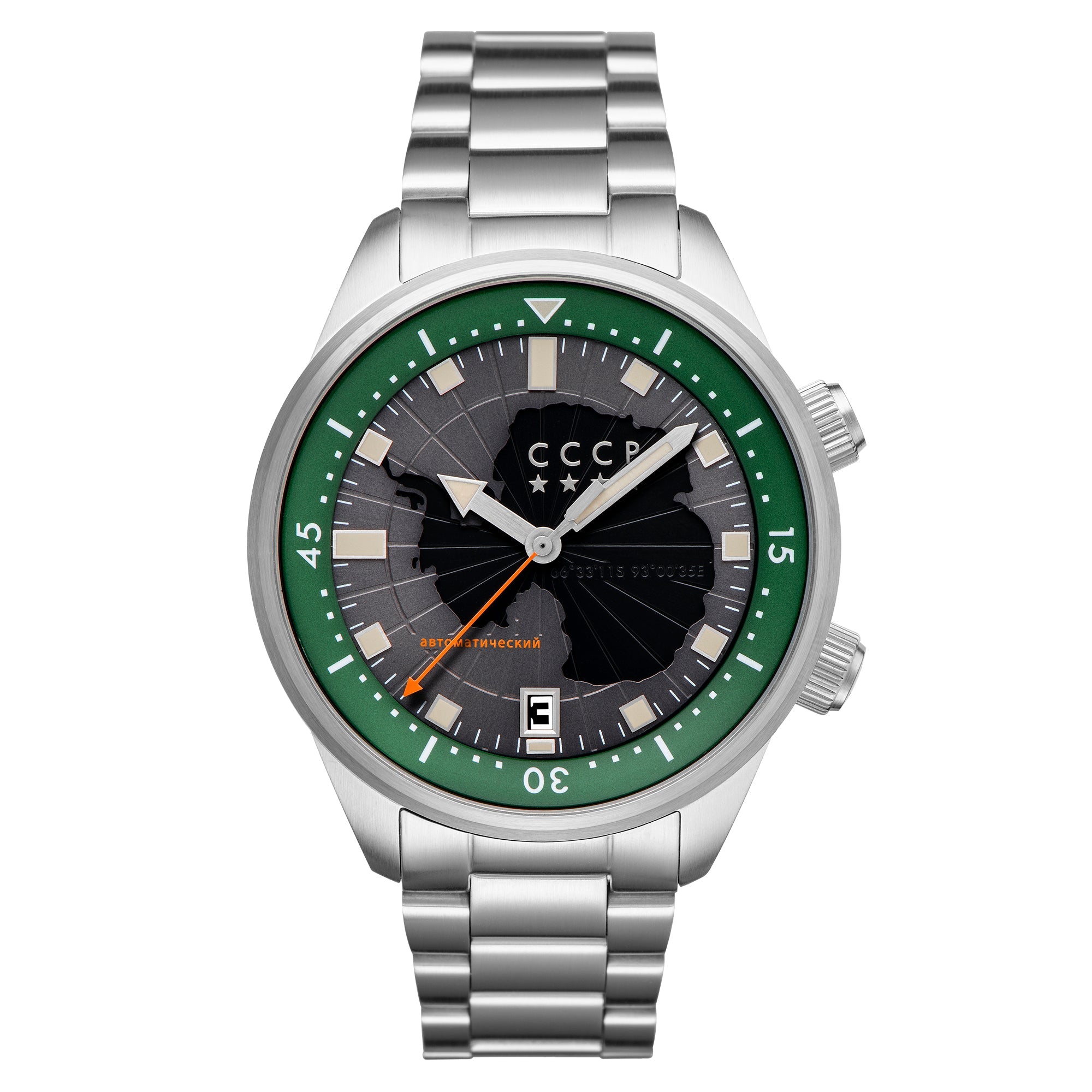 CCCP CCCP Mirny Grey / Steel Automatic Men's Watch CP-7063-44