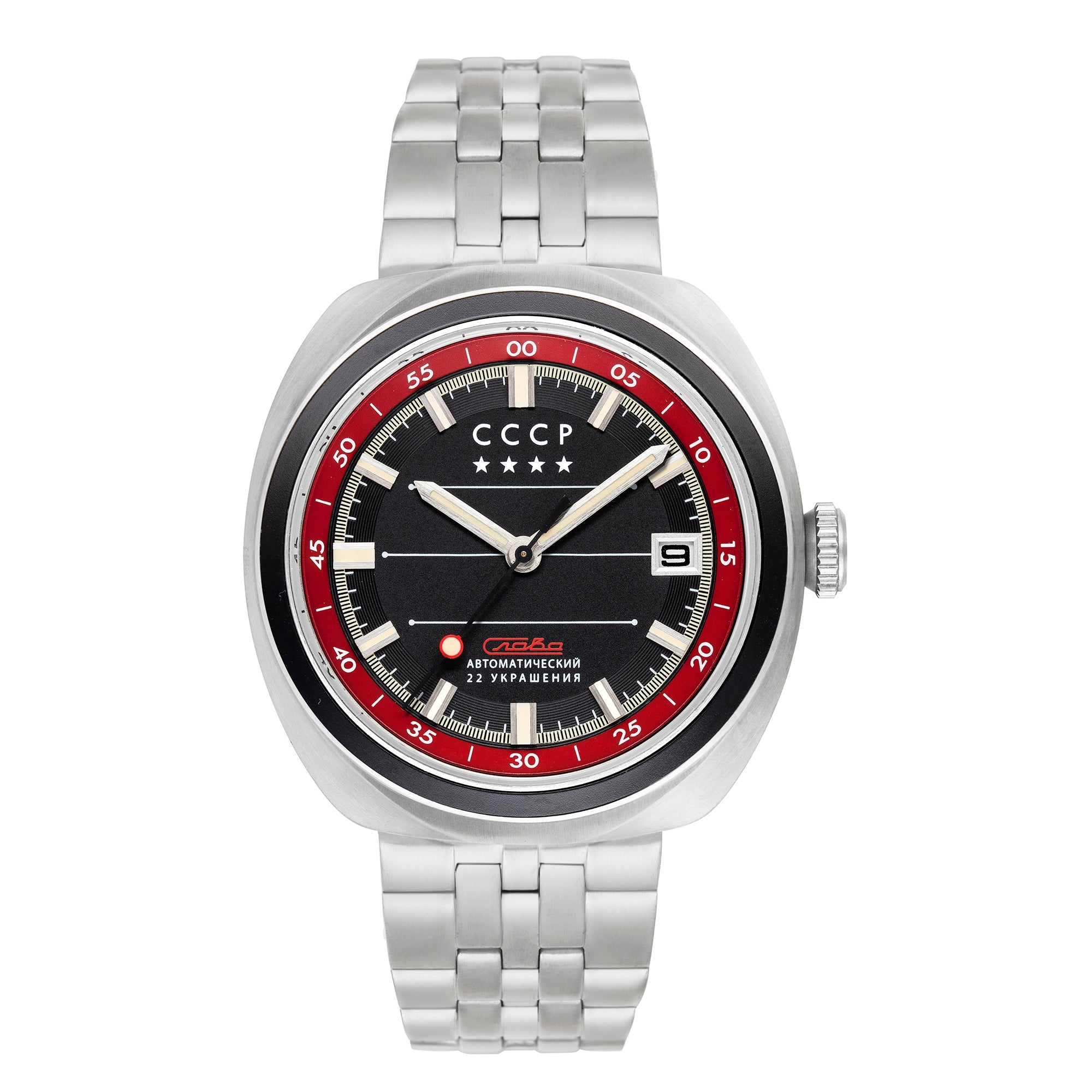 CCCP CCCP Heroes Togliatti Black Steel Men's Automatic Watch CP-7090-11