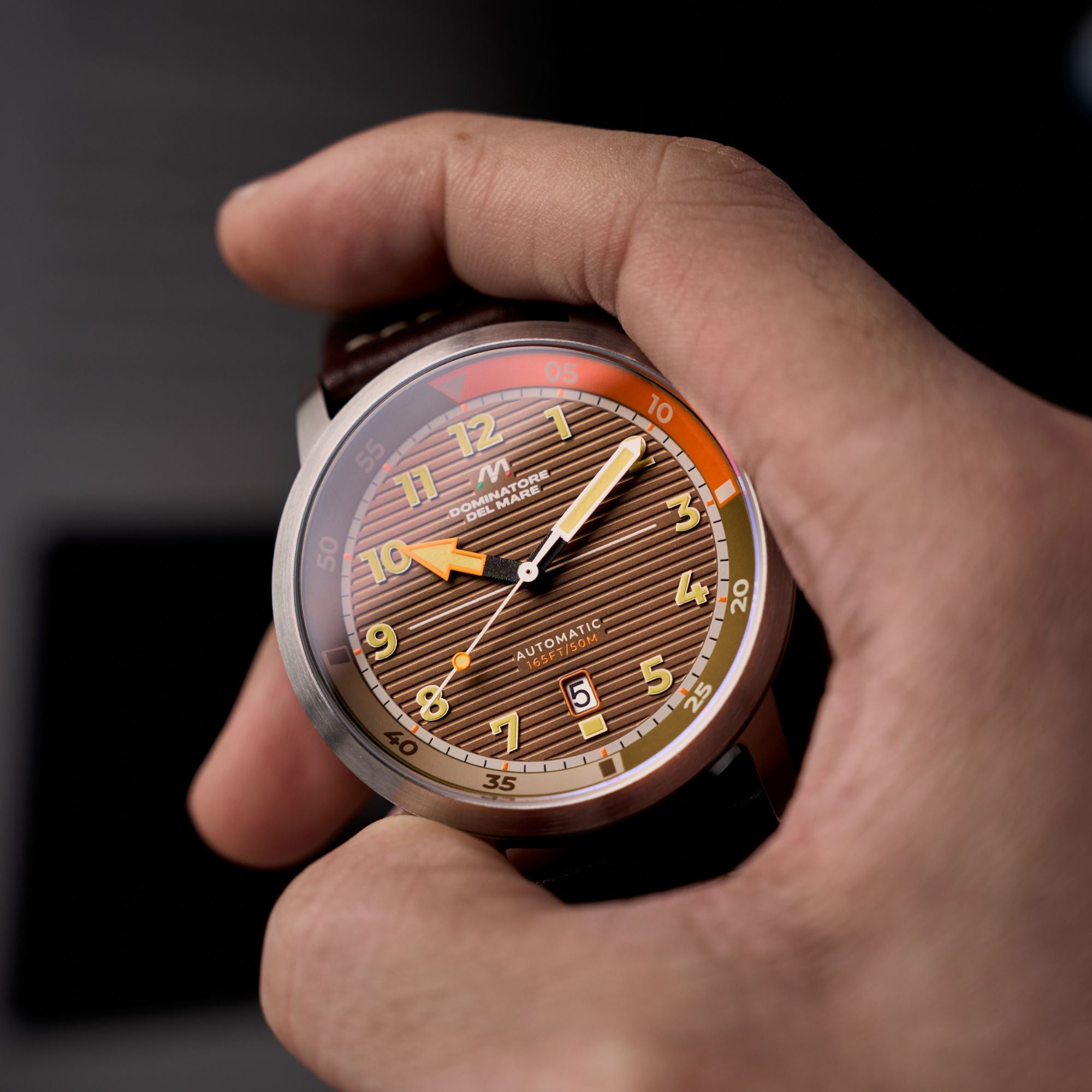 Dominatore Del Mare Dominatore Del Mare Camogli Automatic Espresso Brown Men's Watch DD-8025-05