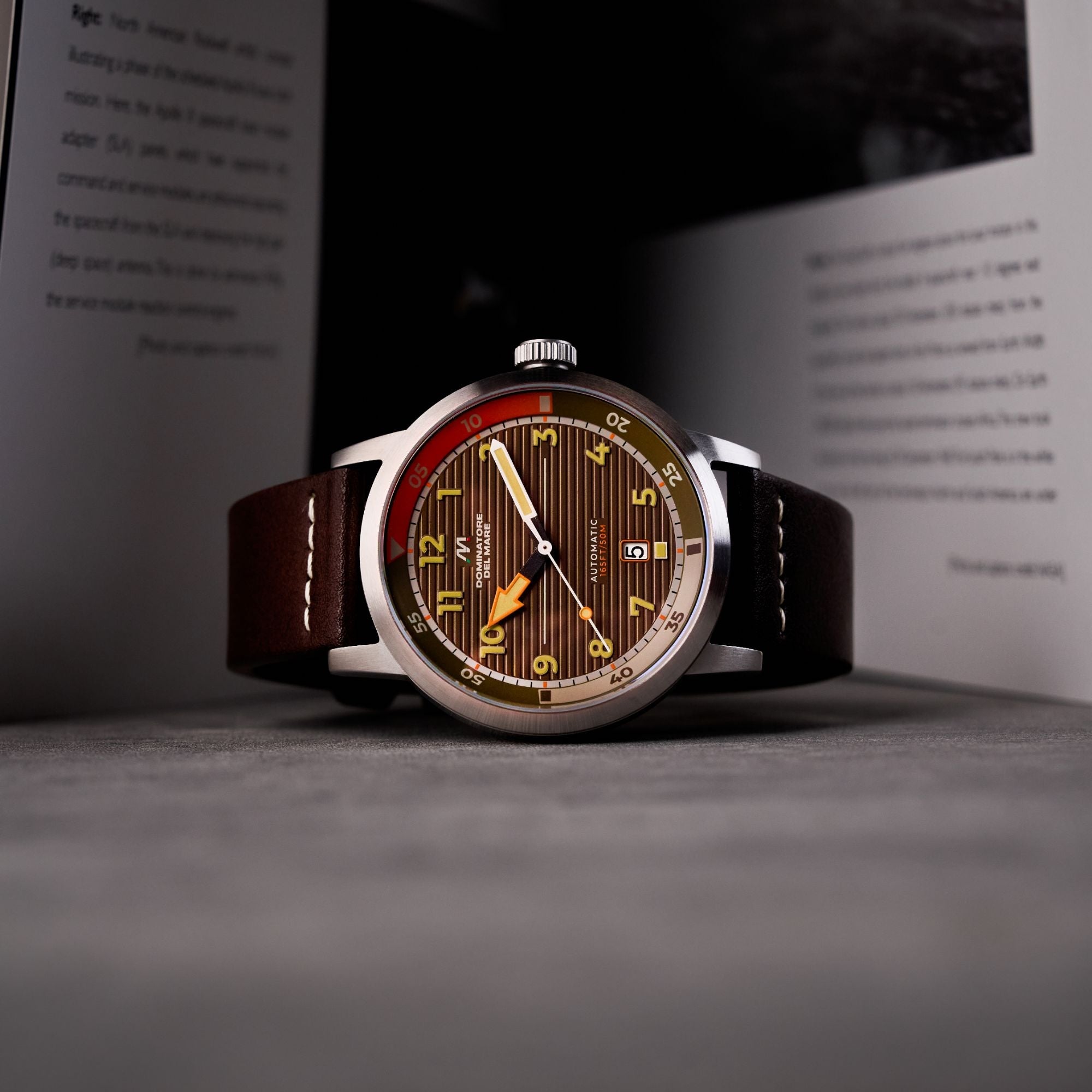 Dominatore Del Mare Dominatore Del Mare Camogli Automatic Espresso Brown Men's Watch DD-8025-05