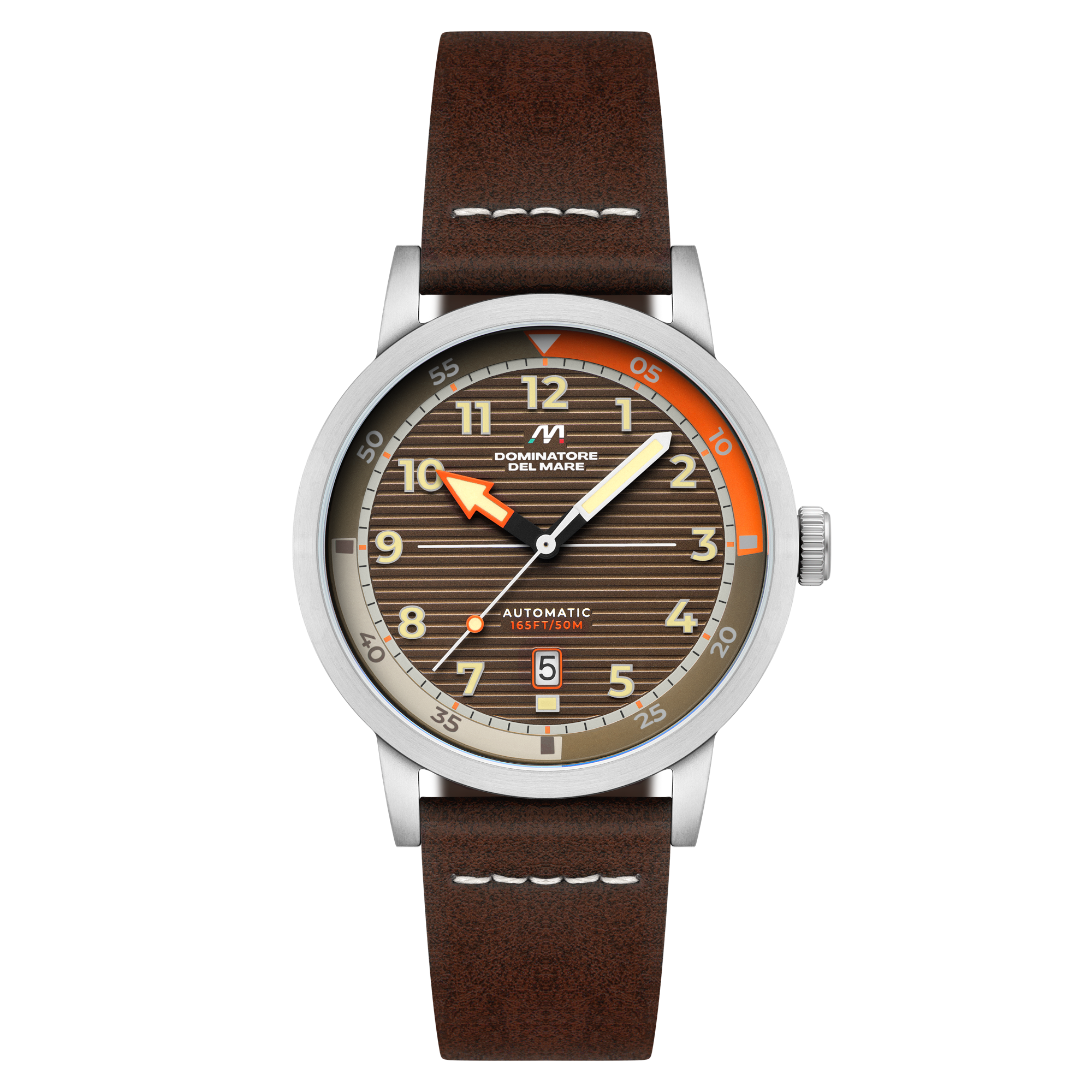 Dominatore Del Mare Dominatore Del Mare Camogli Automatic Espresso Brown Men's Watch DD-8025-05