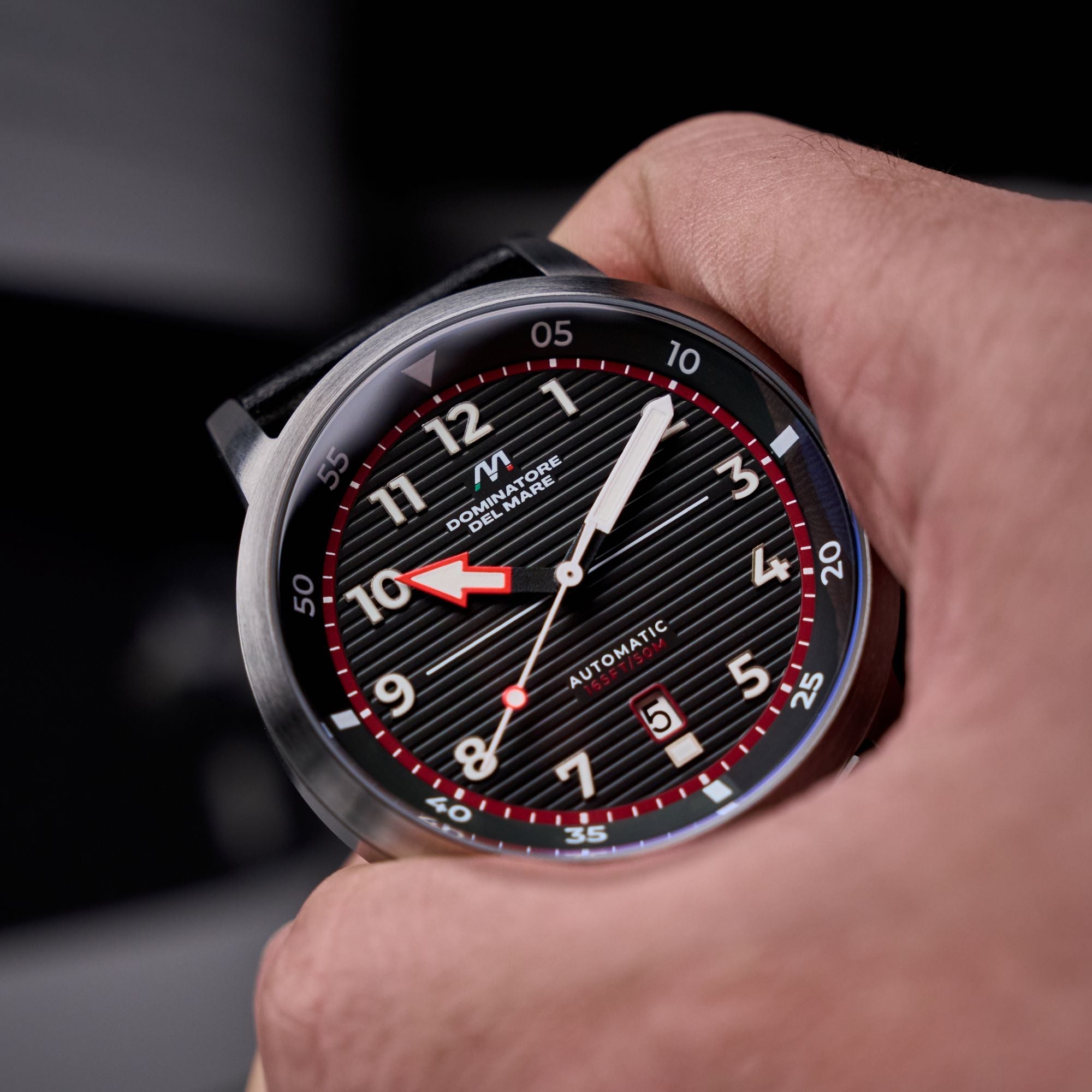 Dominatore Del Mare Dominatore Del Mare Camogli Automatic Traffic Black Men's Watch DD-8025-06