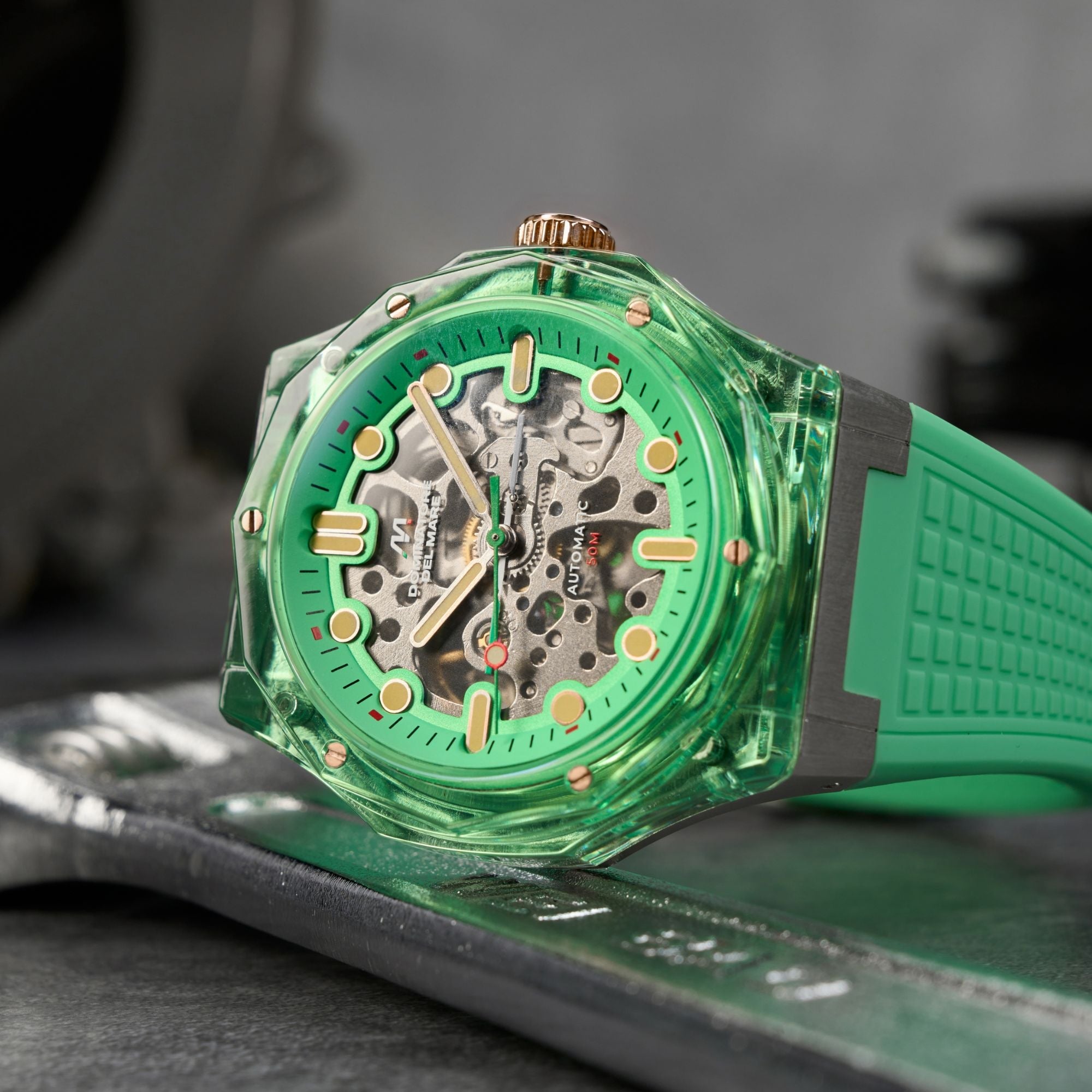Dominatore Del Mare Dominatore Del Mare Ravello Automatic Vivid Green Men's Watch DD-8029-02