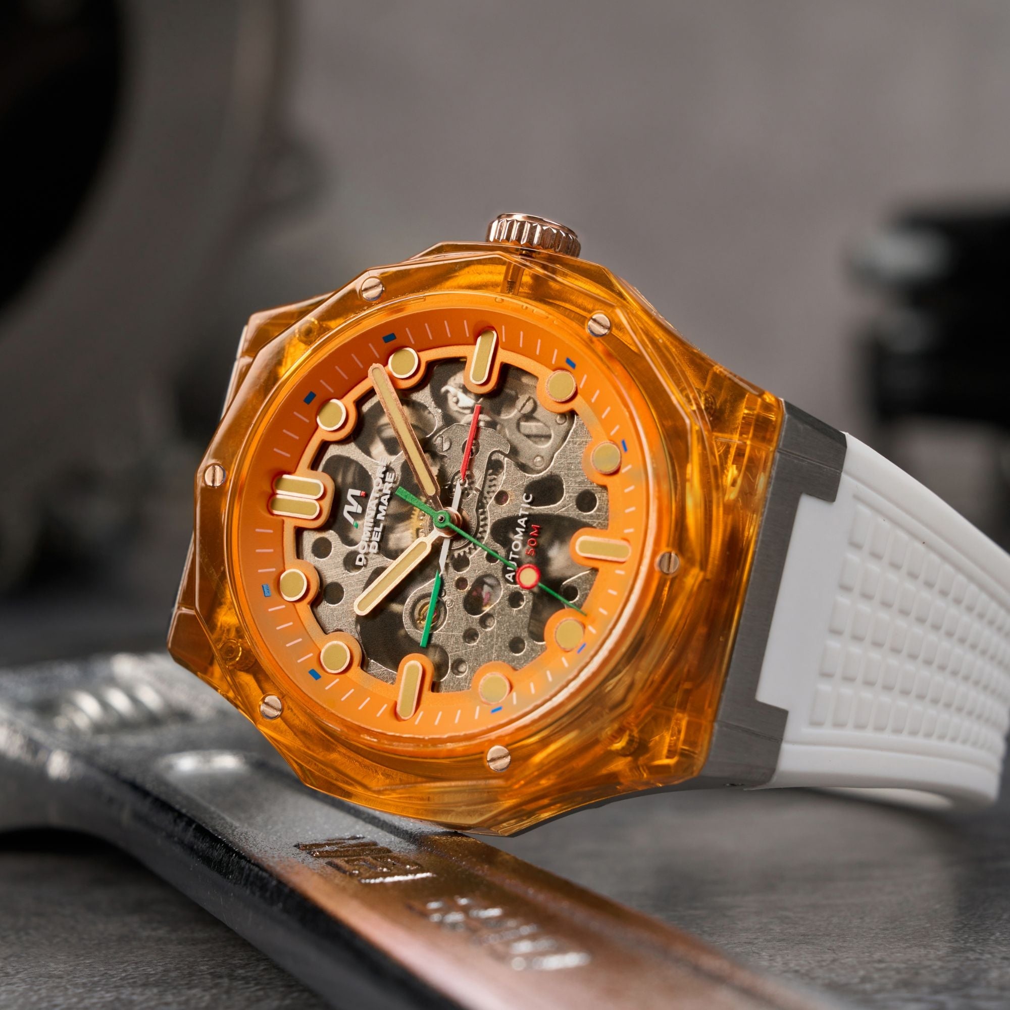 Dominatore Del Mare Dominatore Del Mare Ravello Automatic Sunset Orange Men's Watch DD-8029-03