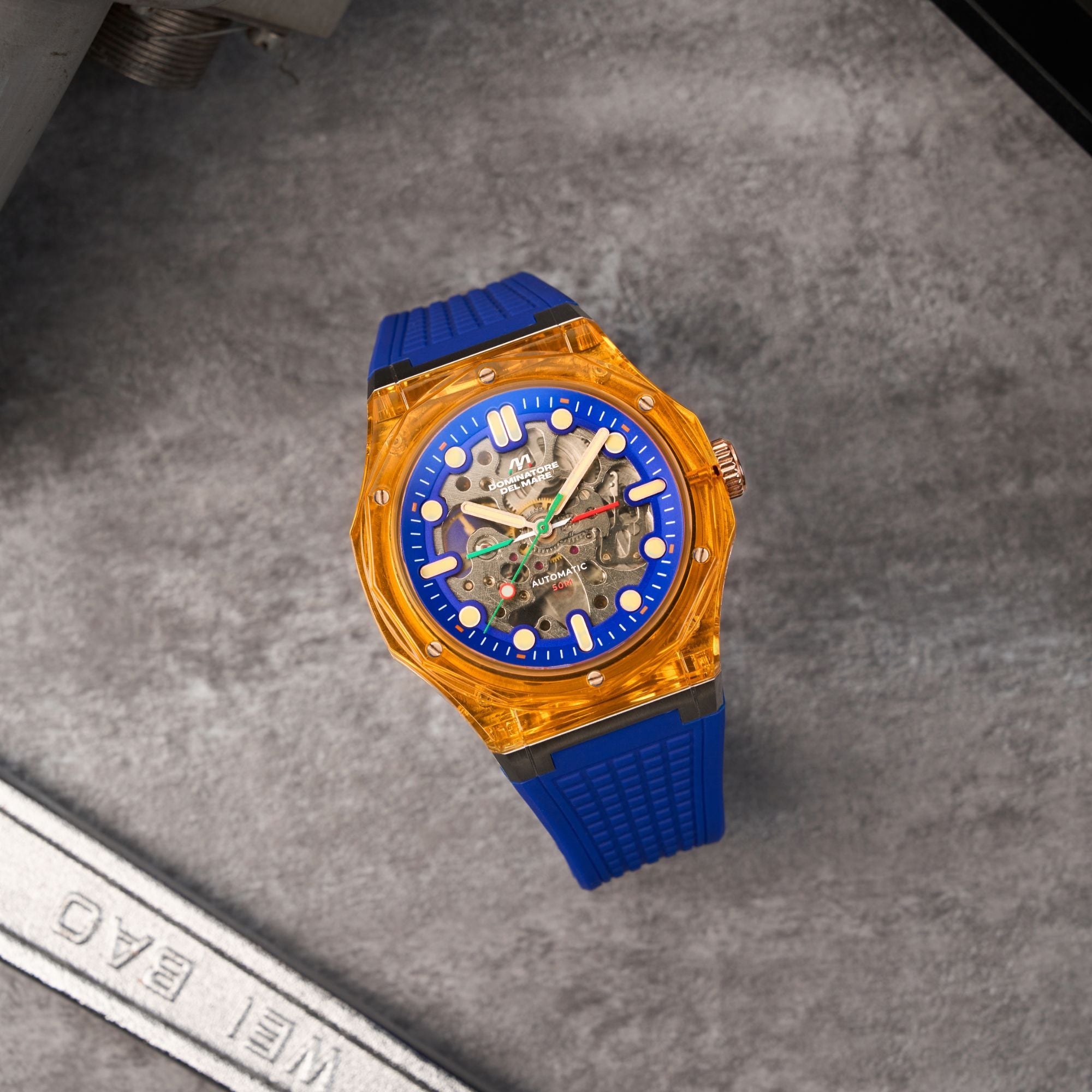 Dominatore Del Mare Dominatore Del Mare Ravello Automatic Orange Blue Men's Watch DD-8029-05