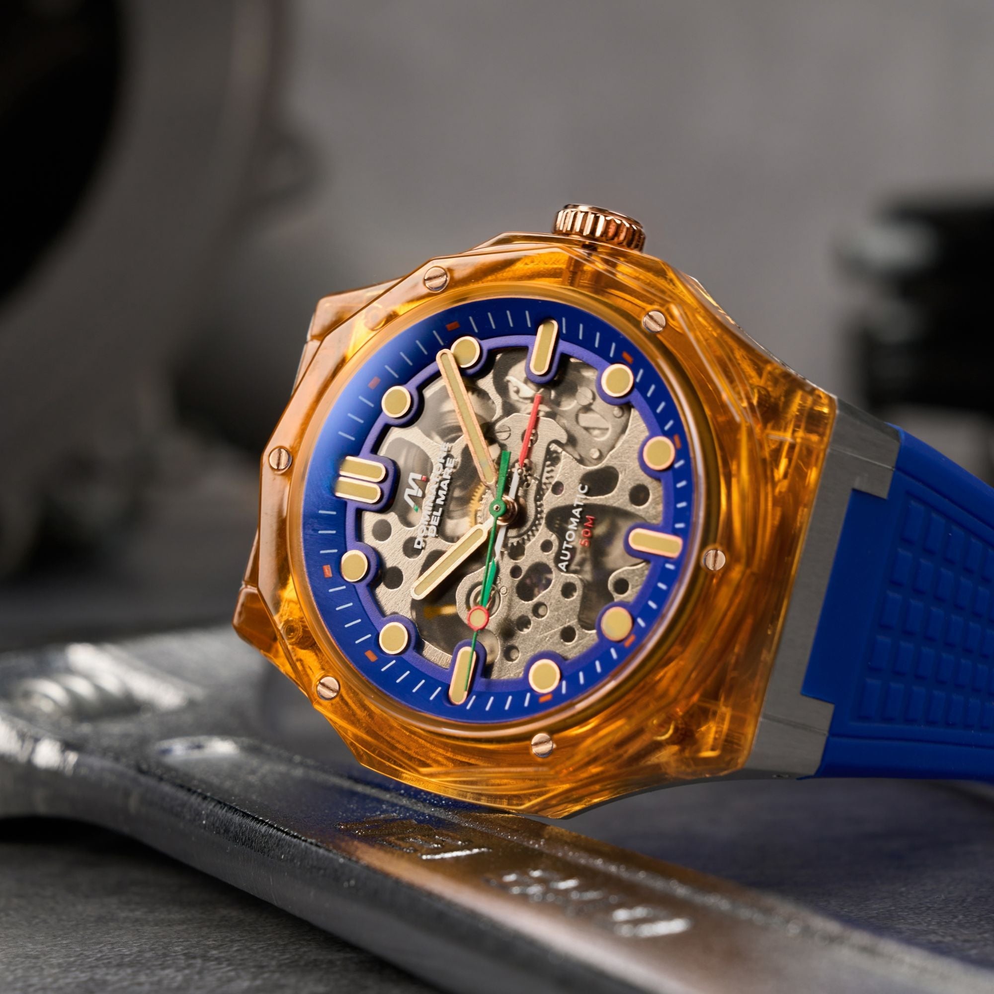 Dominatore Del Mare Dominatore Del Mare Ravello Automatic Orange Blue Men's Watch DD-8029-05