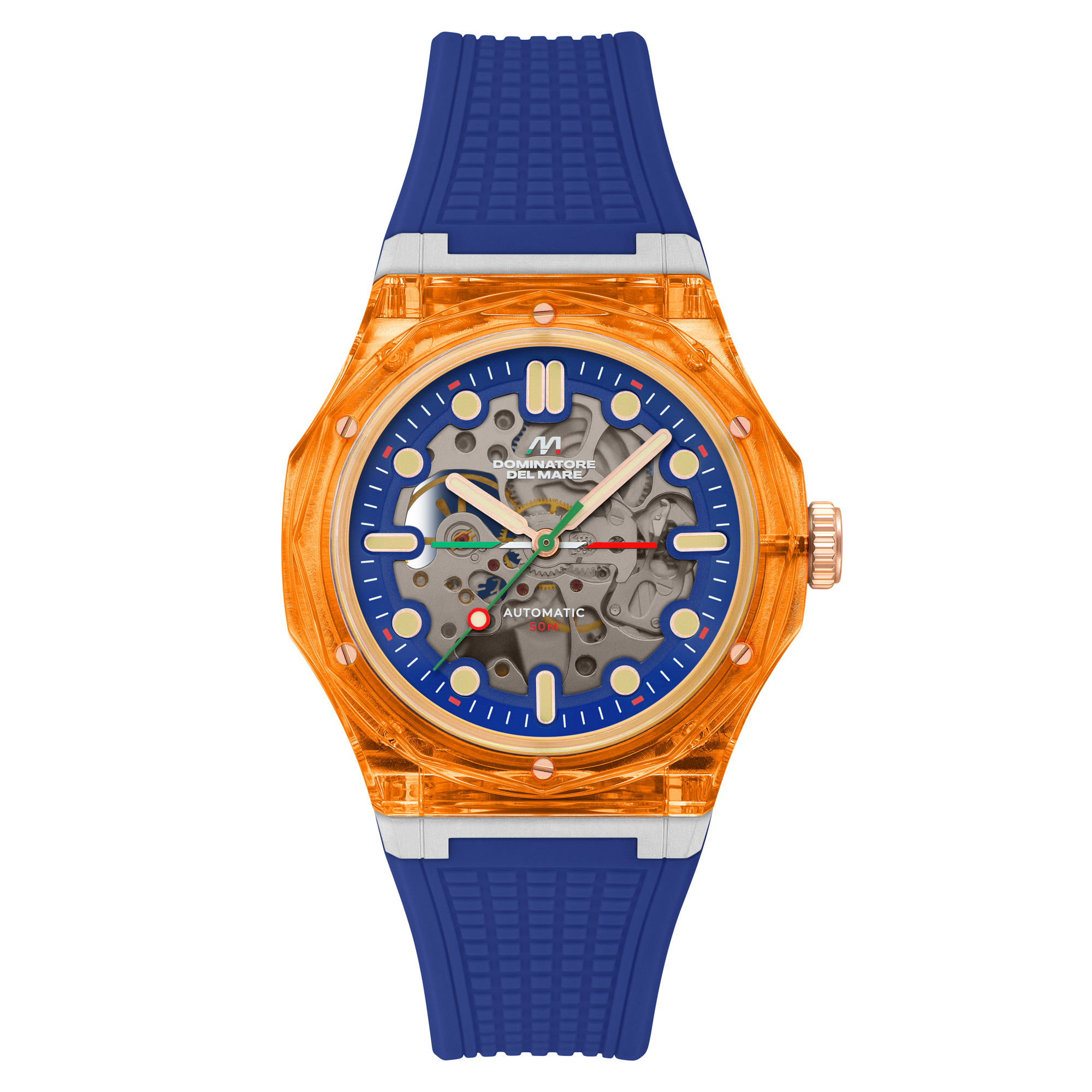 Dominatore Del Mare Dominatore Del Mare Ravello Automatic Orange Blue Men's Watch DD-8029-05