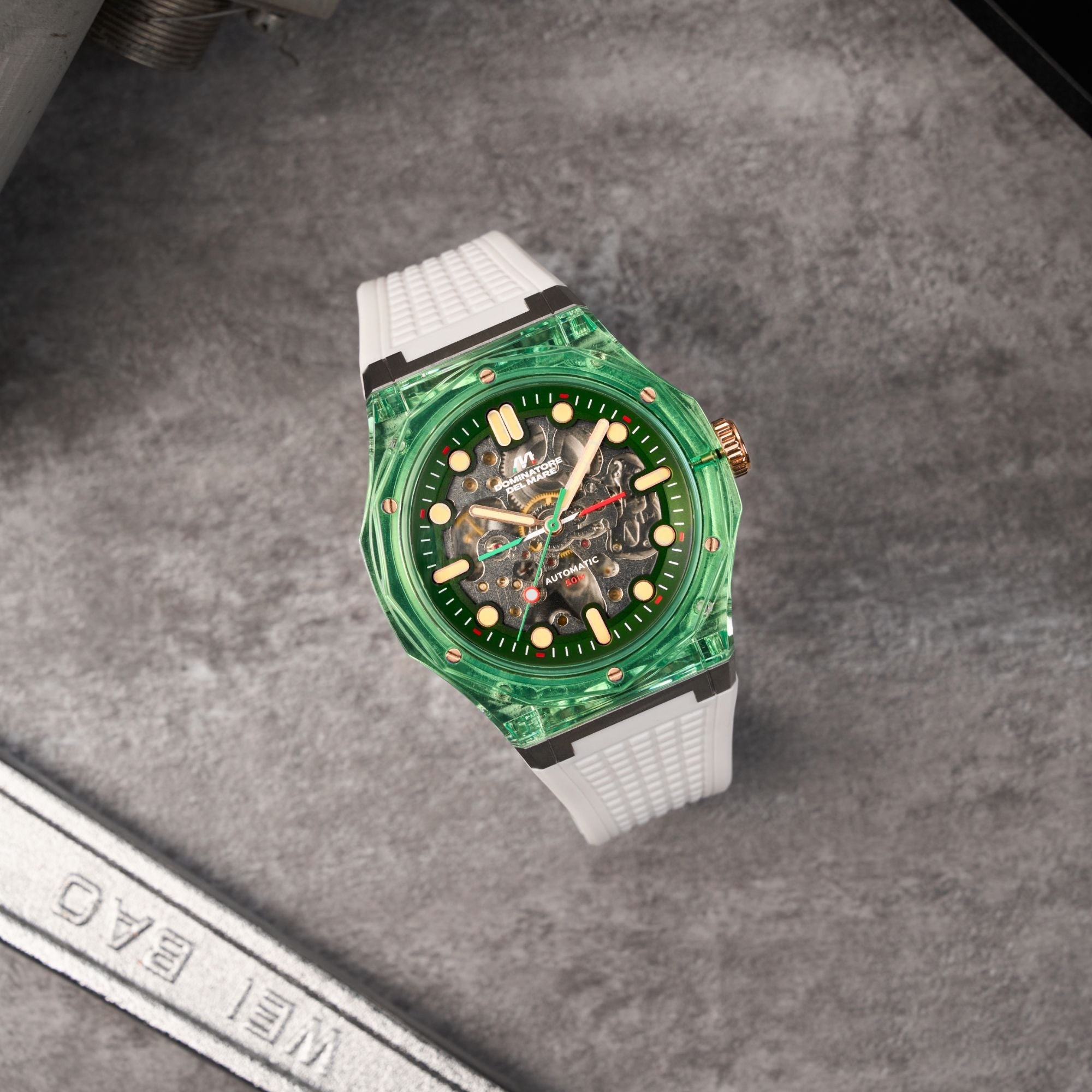 Dominatore Del Mare Dominatore Del Mare Ravello Automatic Kelp Green Men's Watch DD-8029-08