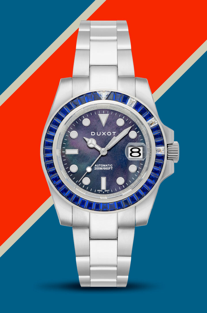 DUXOT Duxot Atlantica Japanese Automatic Deep Blue Watch DX-2047-NN-D (Damaged Packaging)