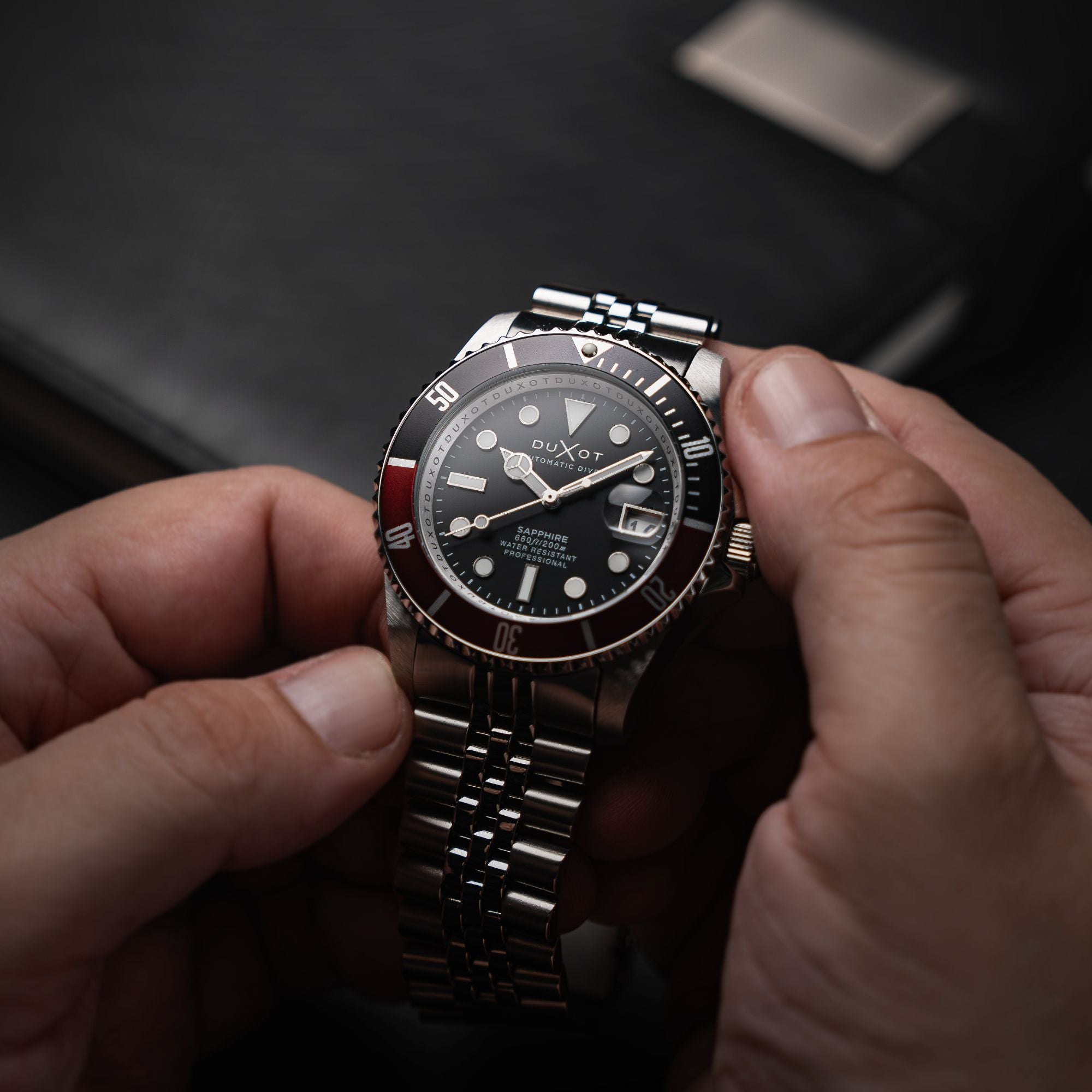 DUXOT Duxot Atlantica Diver Automatic Jade Black Men's Watch DX-2057-88