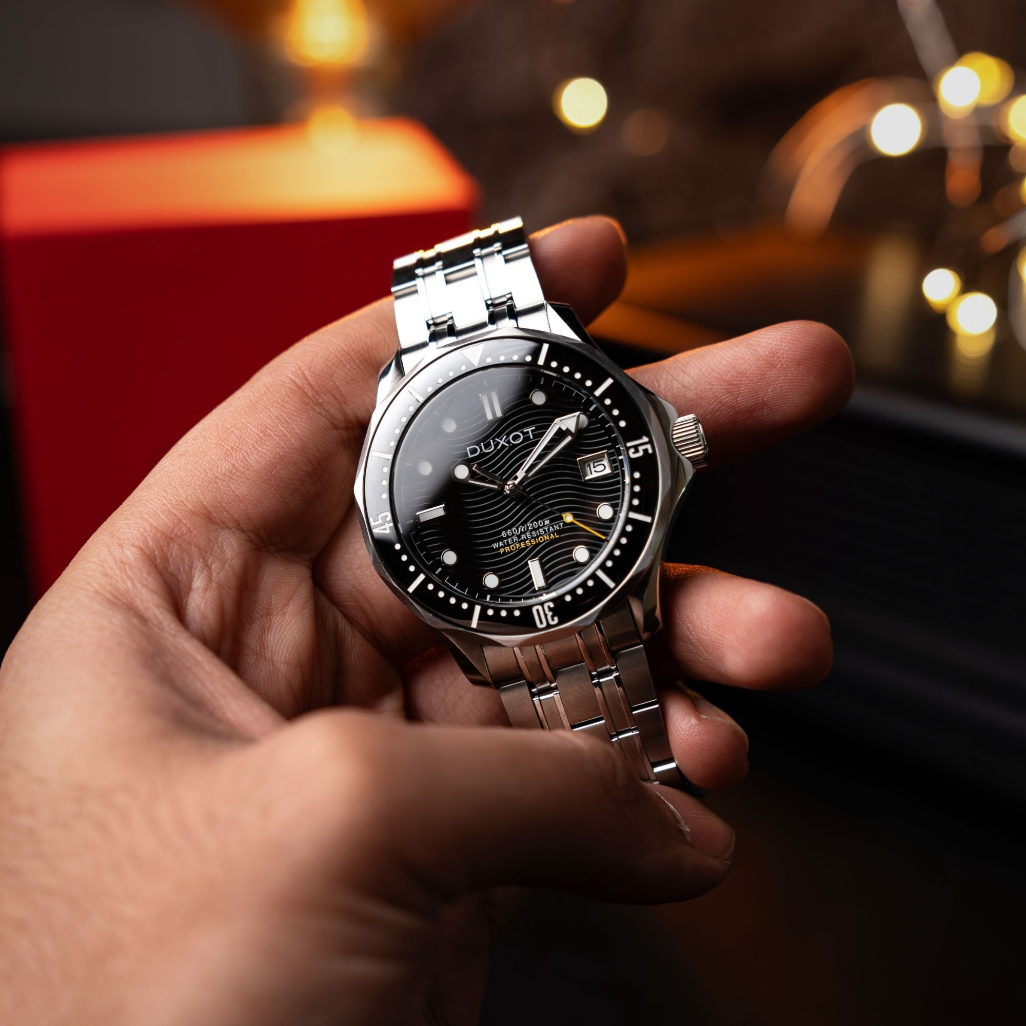 DUXOT Duxot Henri Diver Automatic Ink Black Men's Watch DX-2060-11