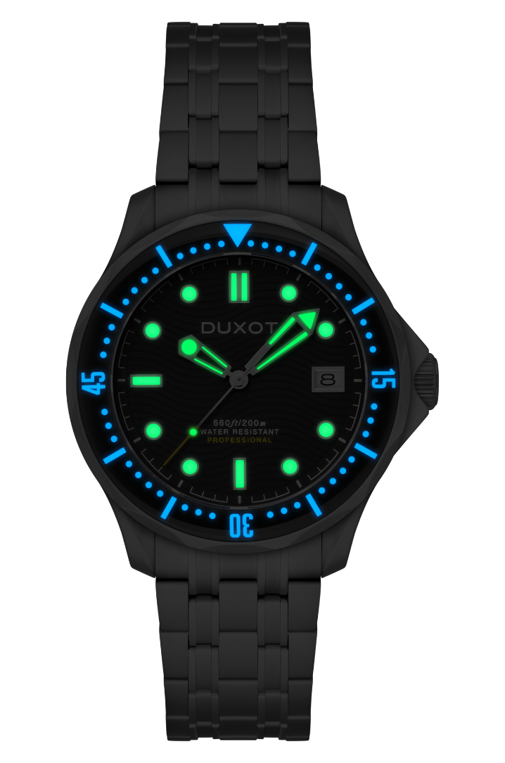 DUXOT Duxot Henri Diver Automatic Ink Black Men's Watch DX-2060-11