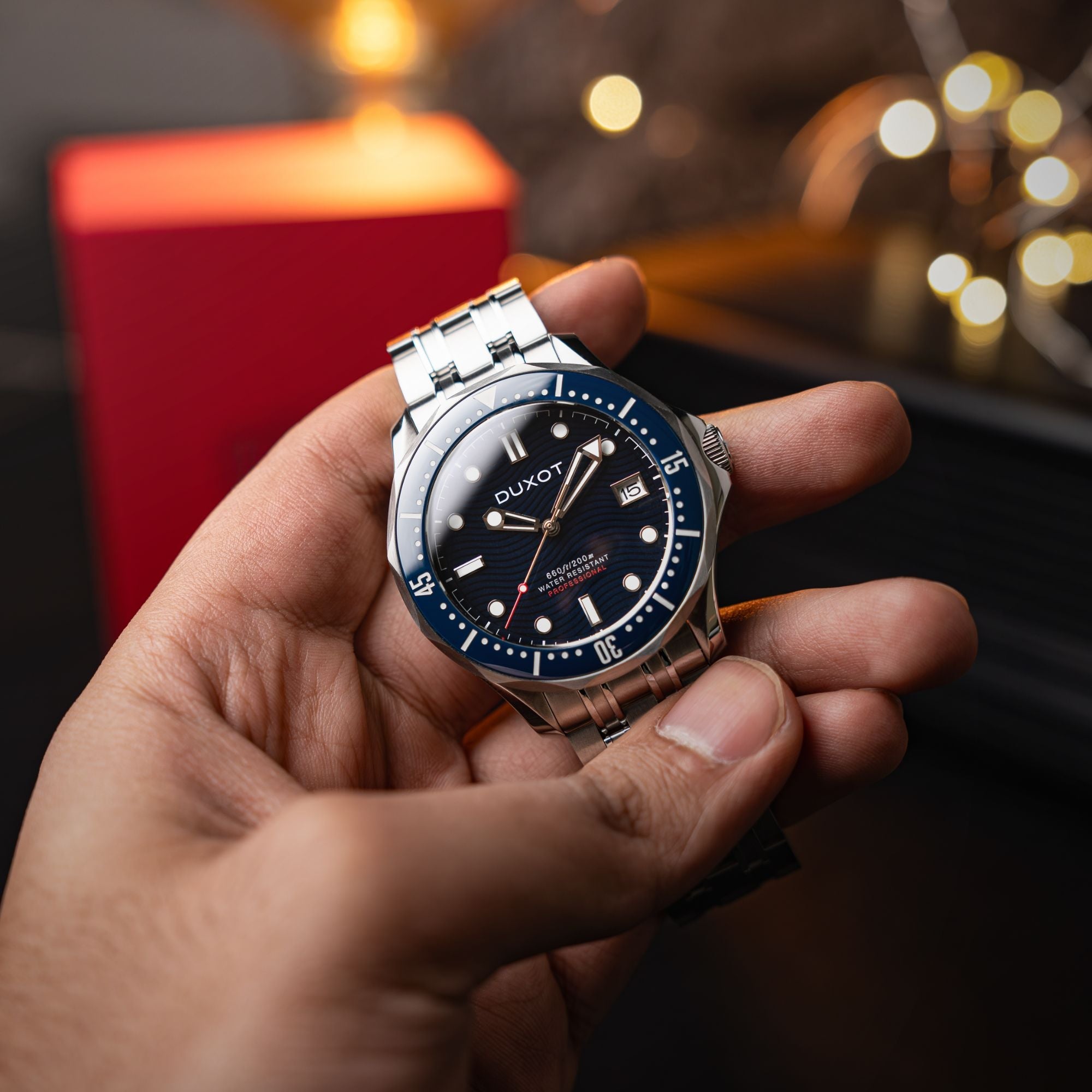 DUXOT Duxot Henri Diver Automatic Presidential Blue Men's Watch DX-2060-22