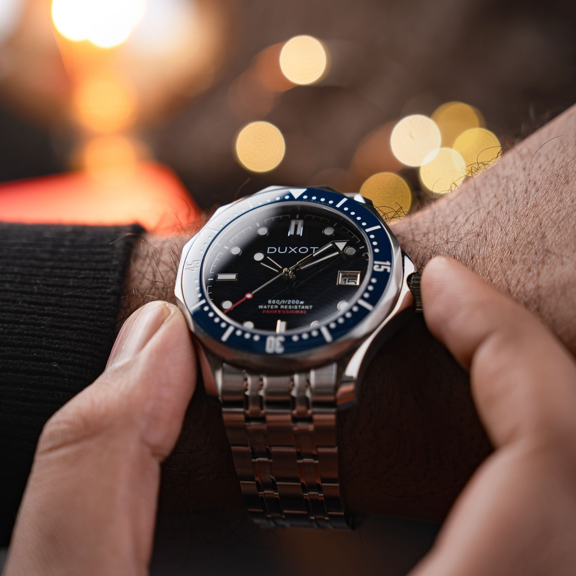 DUXOT Duxot Henri Diver Automatic Presidential Blue Men's Watch DX-2060-22