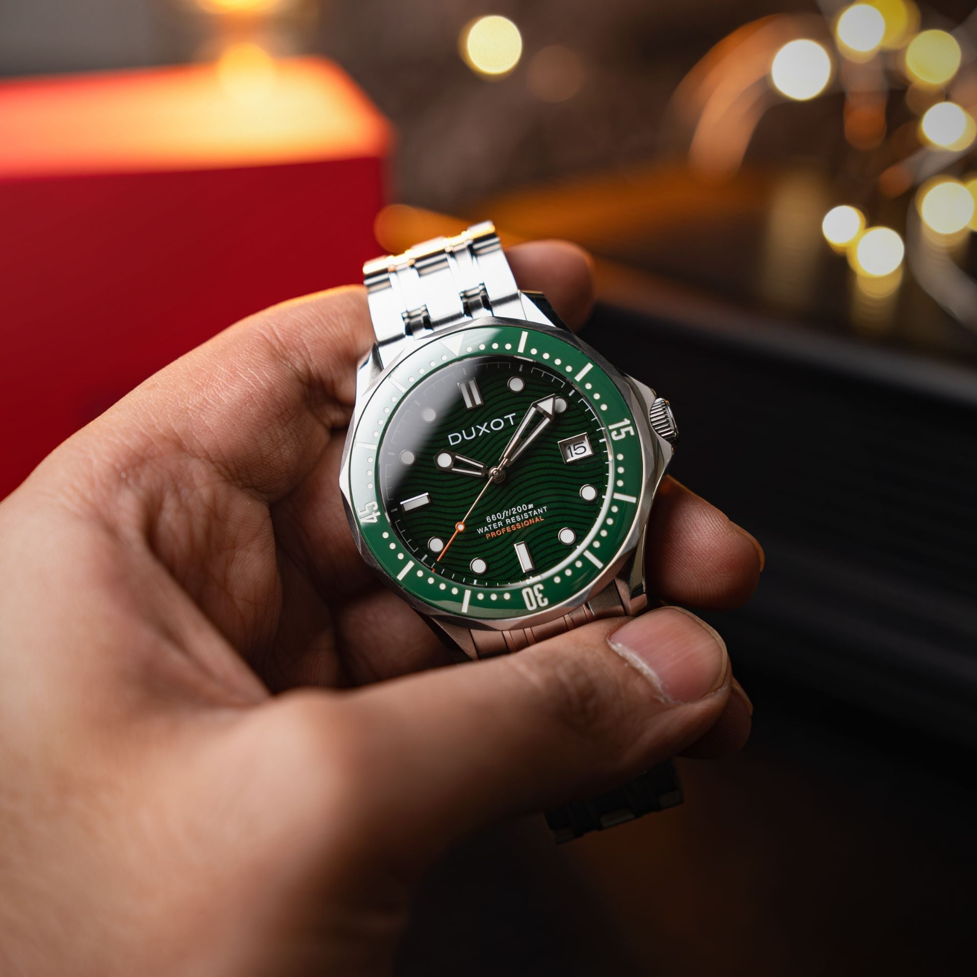 DUXOT Duxot Henri Diver Automatic Elite Green Men's Watch DX-2060-33