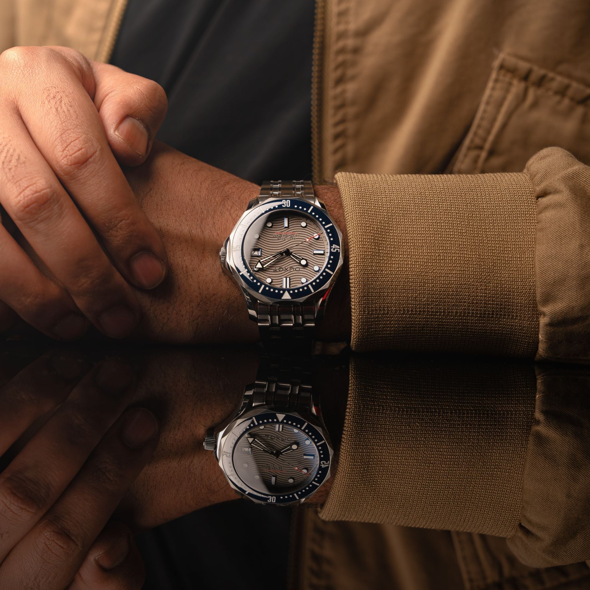 DUXOT Duxot Henri Diver Automatic Ash Grey Men's Watch DX-2060-66