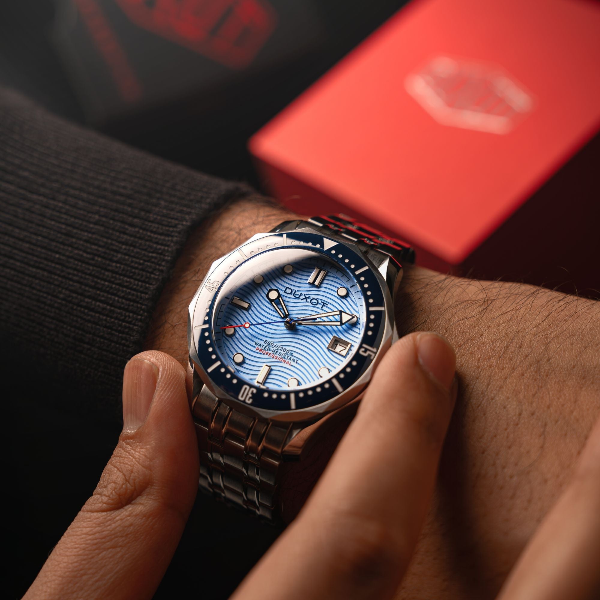 DUXOT Duxot Henri Diver Automatic Ice Blue Men's Watch DX-2060-88