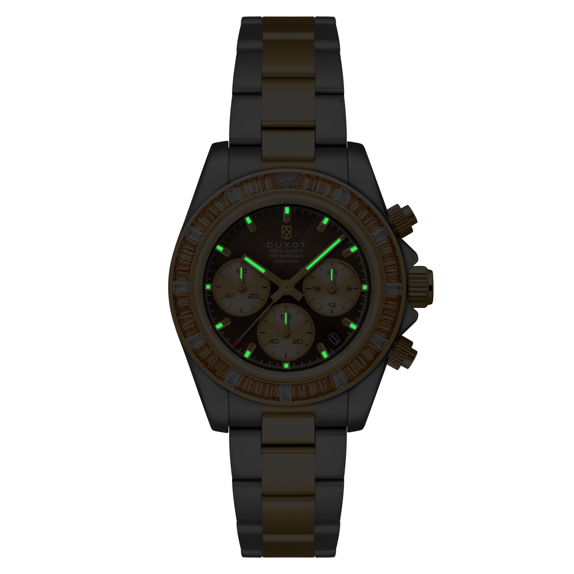 DUXOT Duxot Accelero Rainbow Chronograph Pearl Brown Watch DX-2064-77