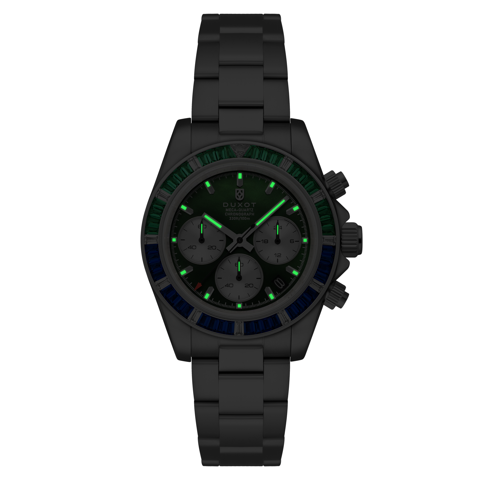 DUXOT Duxot Accelero Rainbow Chrongraph Pearl Green Men's Watch DX-2064-88