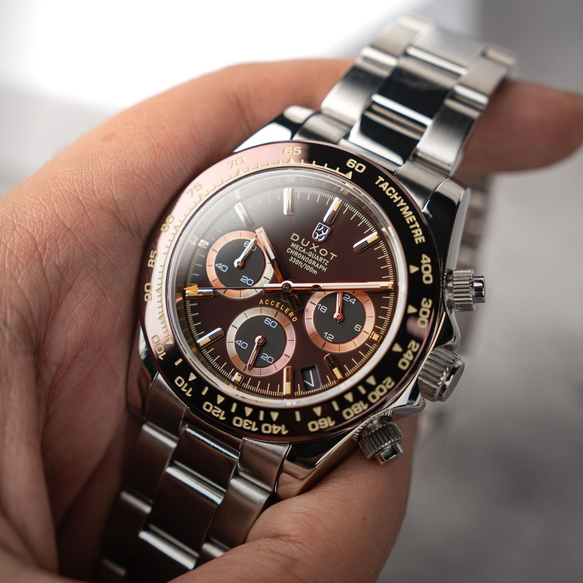 DUXOT Duxot Accelero Chronograph Chestnut Brown Watch DX-2065-44
