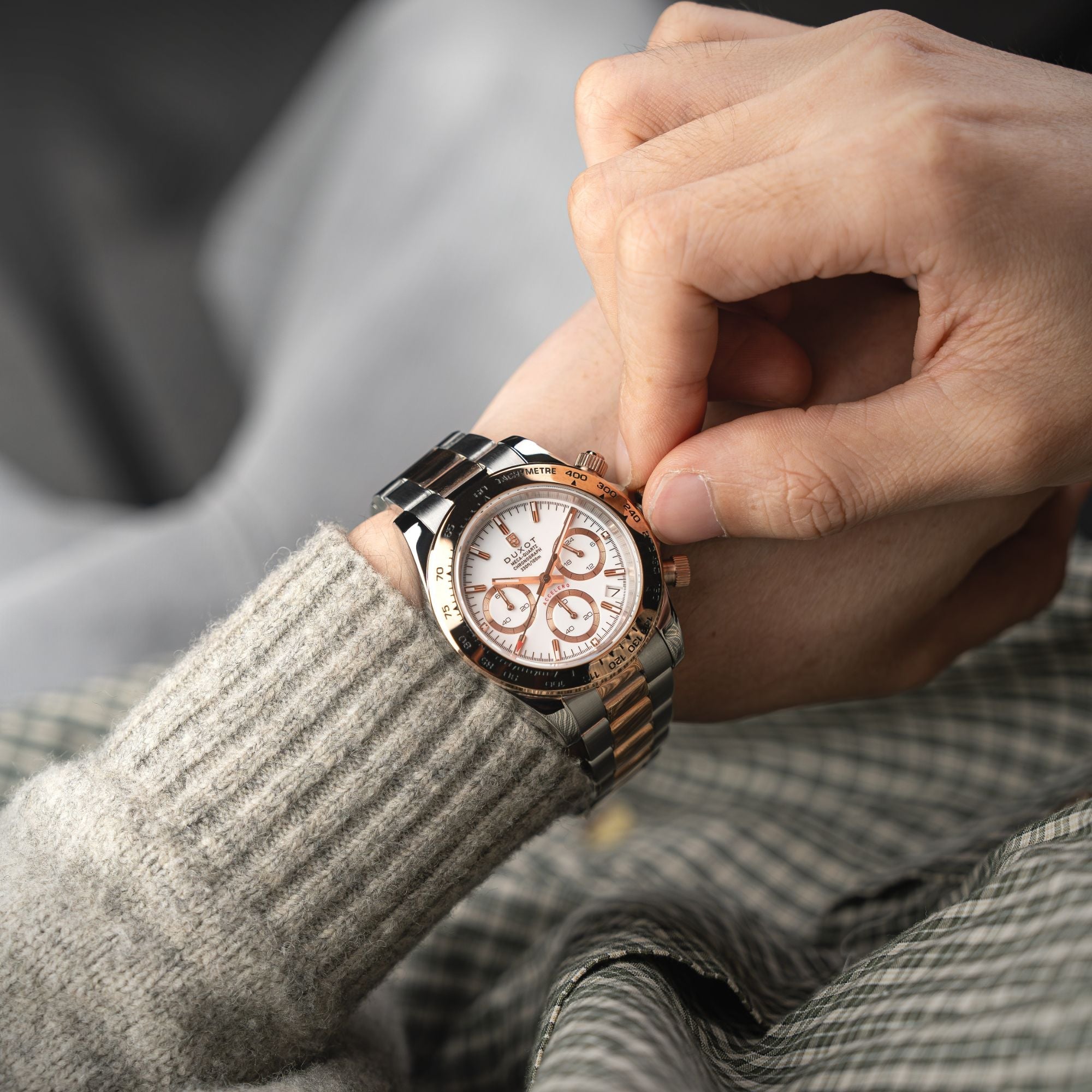 DUXOT Duxot Accelero Chronograph Cascading White Watch DX-2065-77