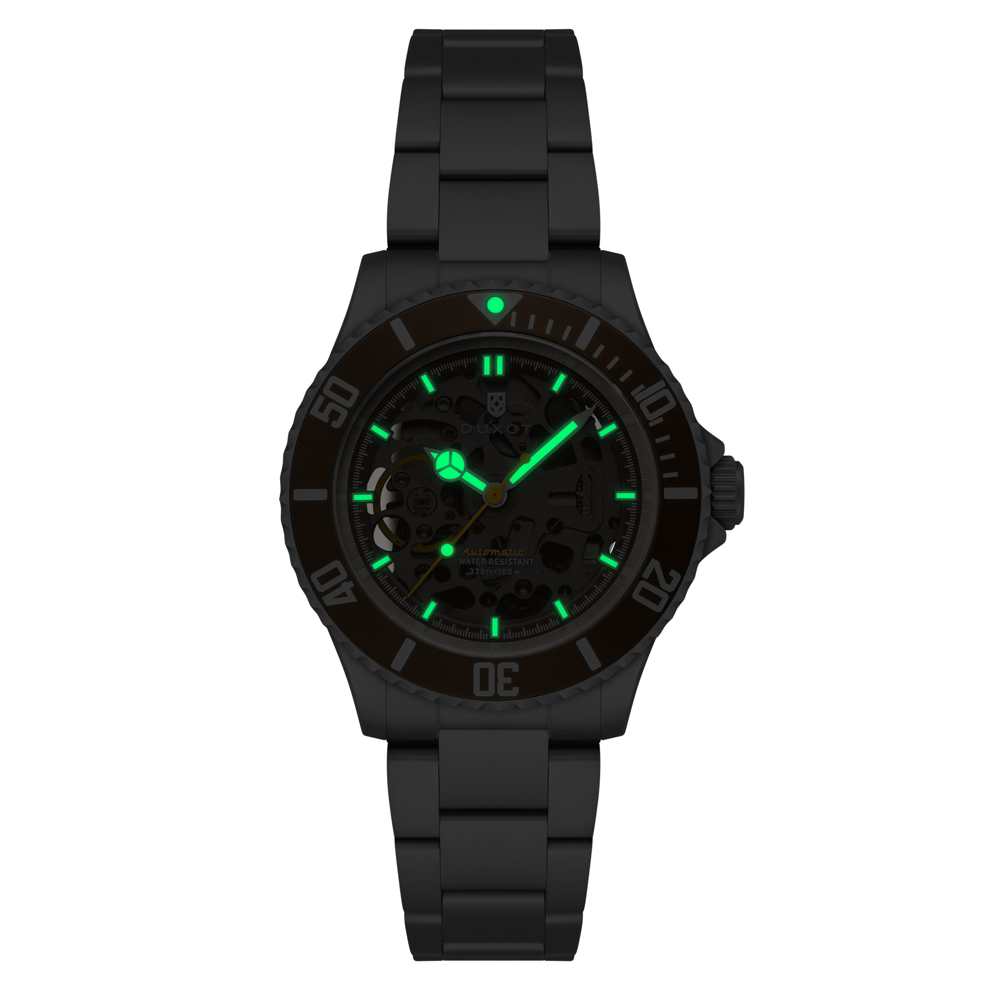 DUXOT Duxot Atlantica Skeleton Diver Automatic Burnt Almond Men's Watch DX-2067-88