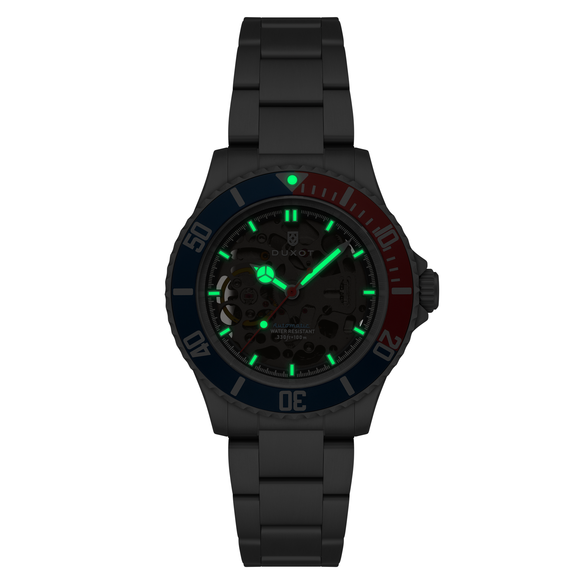 DUXOT Duxot Atlantica Skeleton Diver Automatic Dive Blue Men's Watch DX-2067-AA