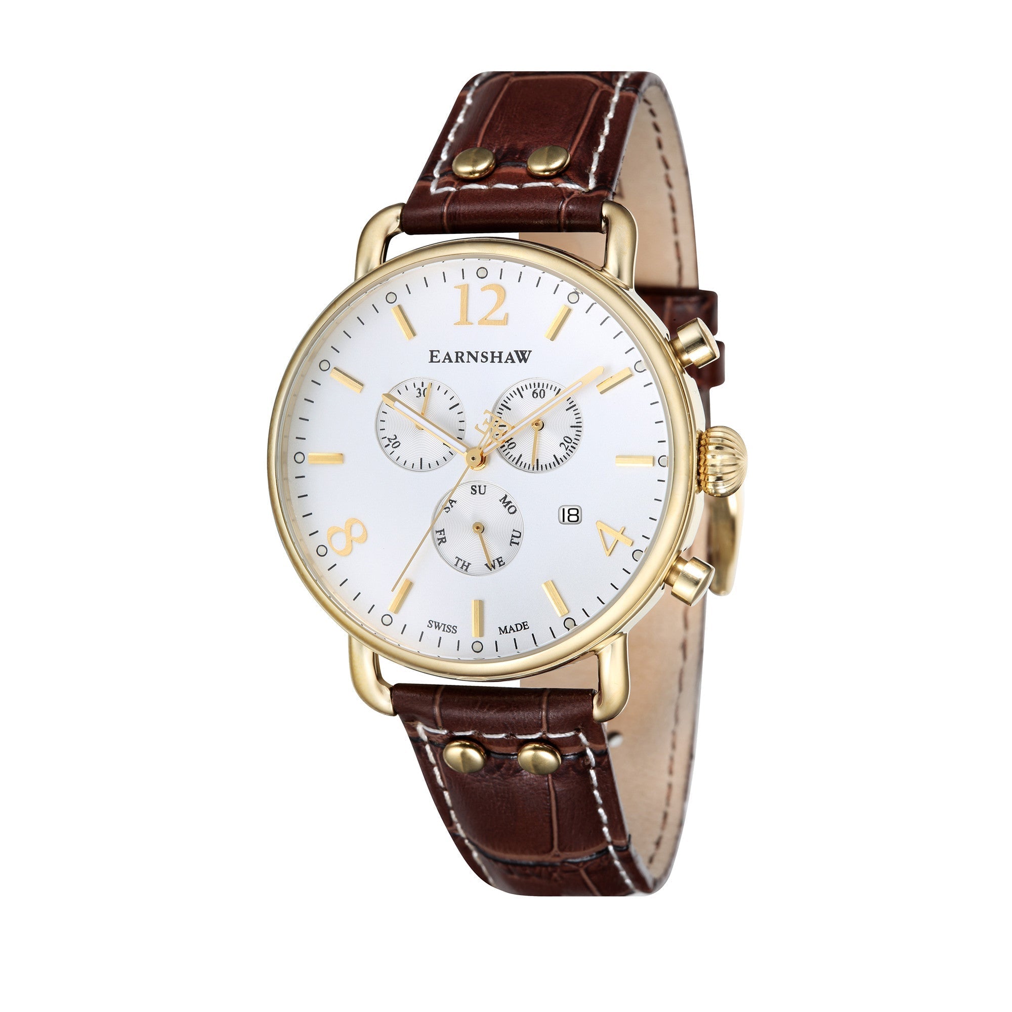 THOMAS EARNSHAW Thomas Earnshaw Investigator Swiss Quartz Ice Gold Men's Watch ES-0020-03