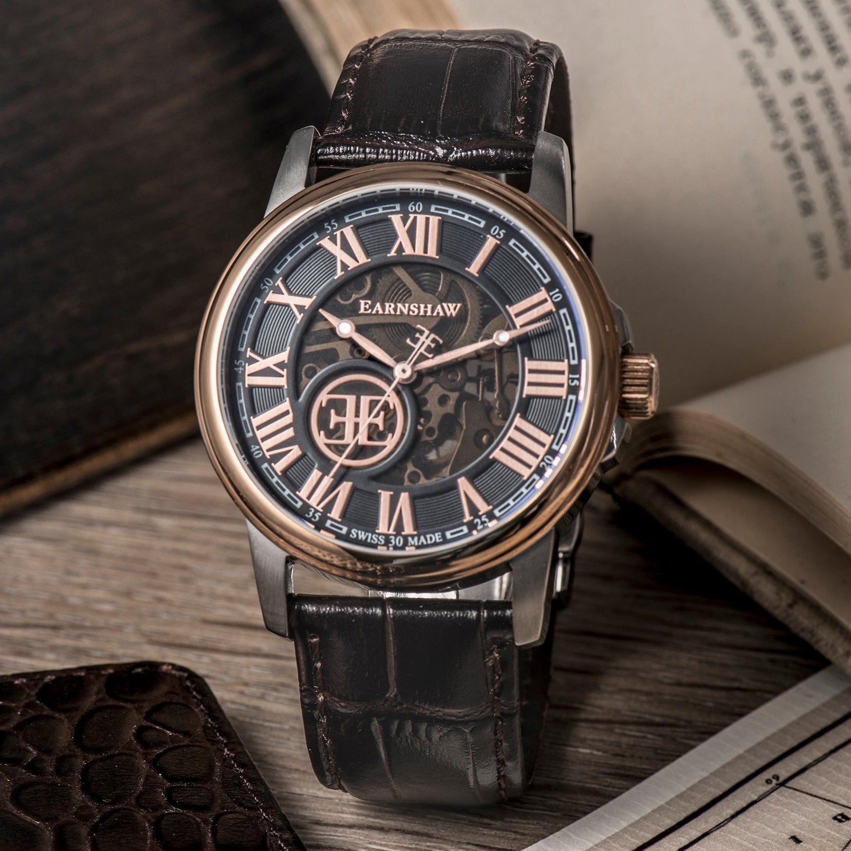Thomas Earnshaw Thomas Earnshaw Beagleswiss Automatic Men's Rose Gold Watch ES-0028-08