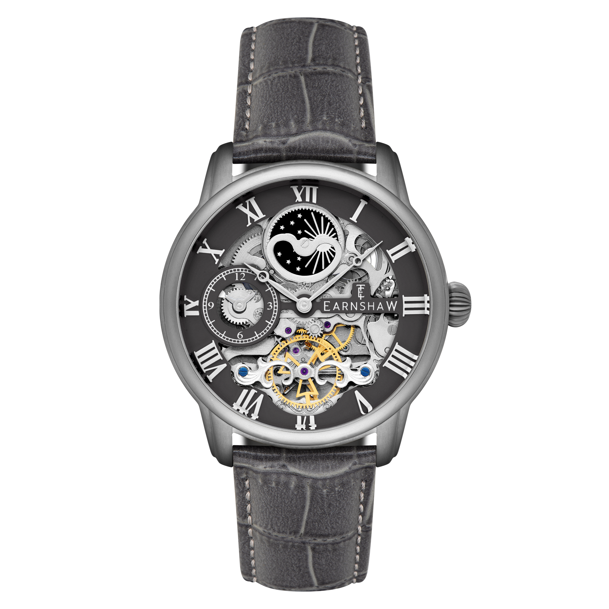 THOMAS EARNSHAW Thomas Earnshaw Longitude Automatic Skeleton Black Steel Men's Watch ES-8006-0F