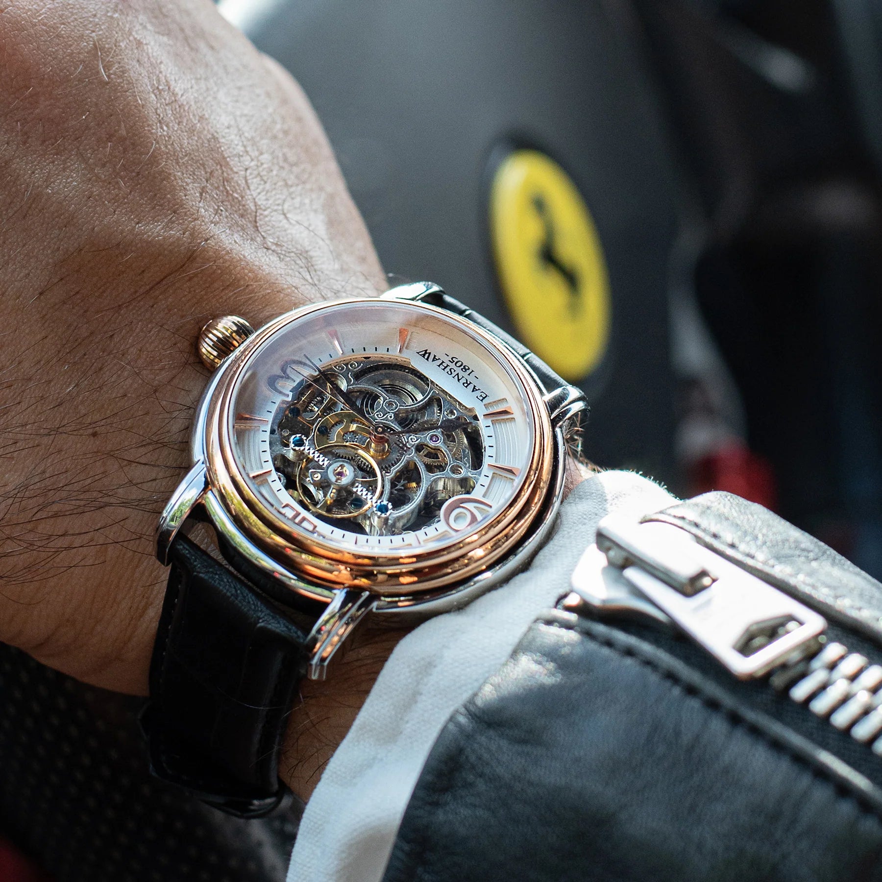 THOMAS EARNSHAW Thomas Earnshaw Longcase Men's Automatic Skeleton Warm Gold Watch ES-8011-06