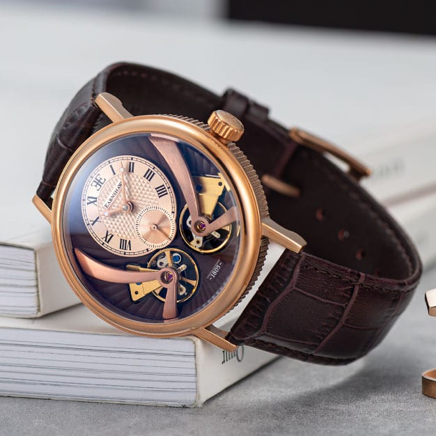 Thomas Earnshaw Thomas Earnshaw Beaufort Anatolia Men's Mechanical Automatic Mahogany Brown Watch ES-8059-03