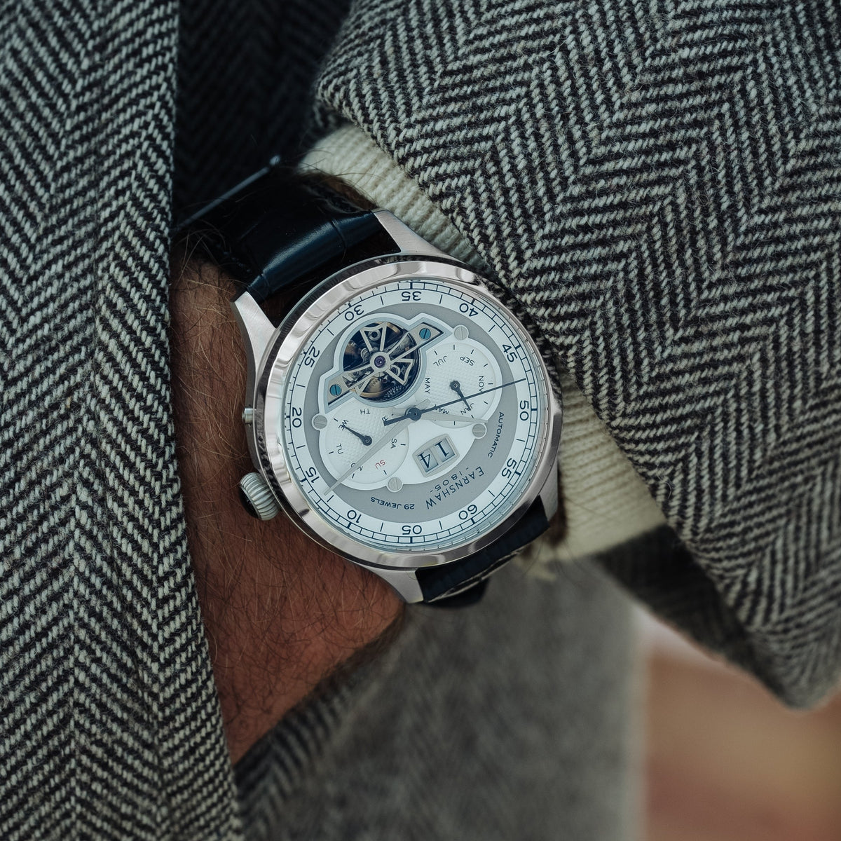 THOMAS EARNSHAW Thomas Earnshaw Baron Heather Grey Automatic Men's Watch ES-8187-01