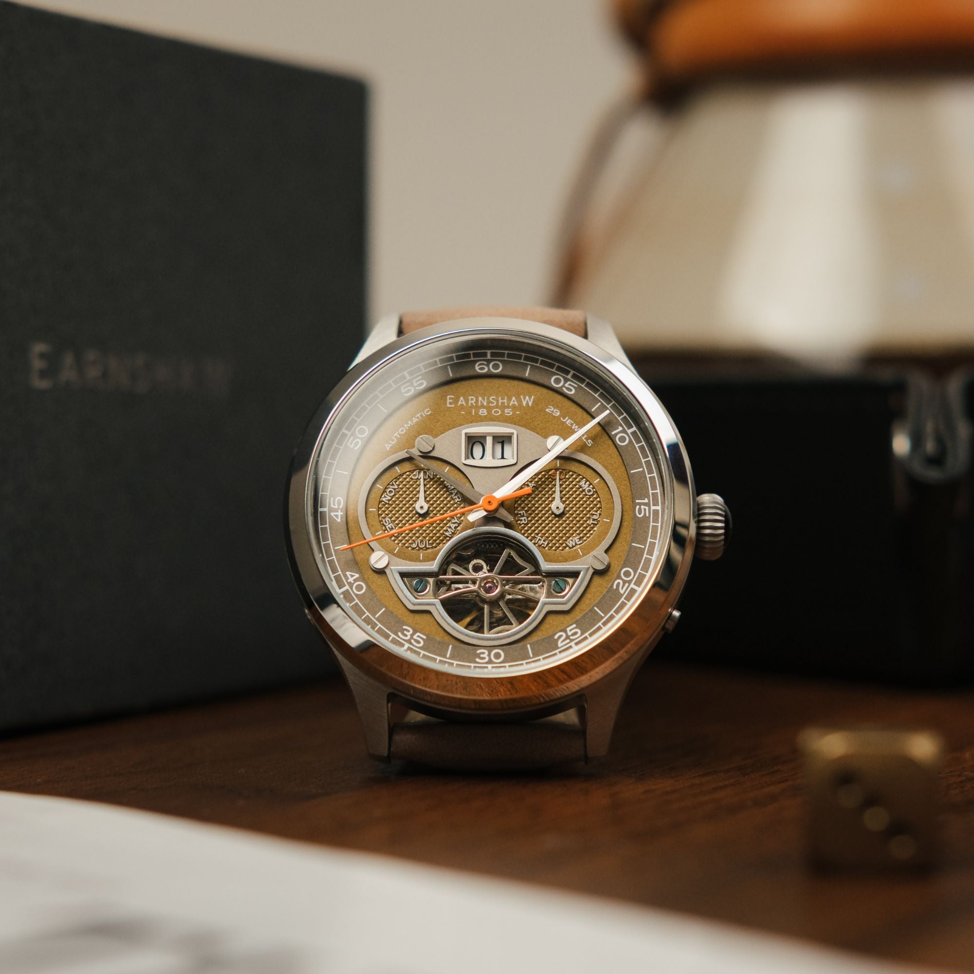 THOMAS EARNSHAW Thomas Earnshaw Baron Bog Green Automatic Men's Watch ES-8187-06