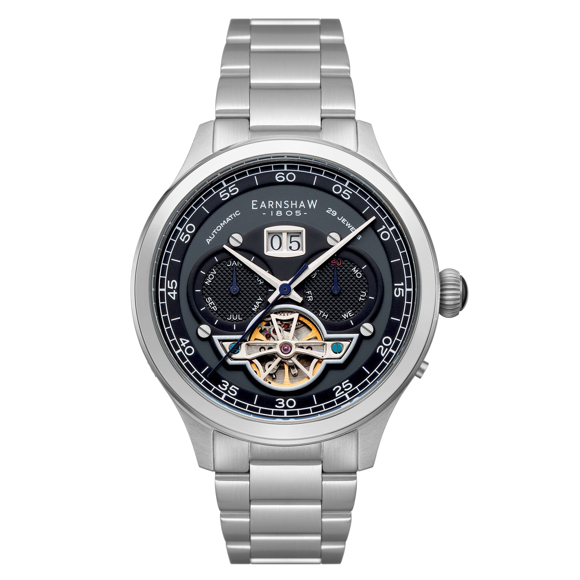 THOMAS EARNSHAW Thomas Earnshaw Baron Deep Midnight Automatic Men's Watch ES-8187-11