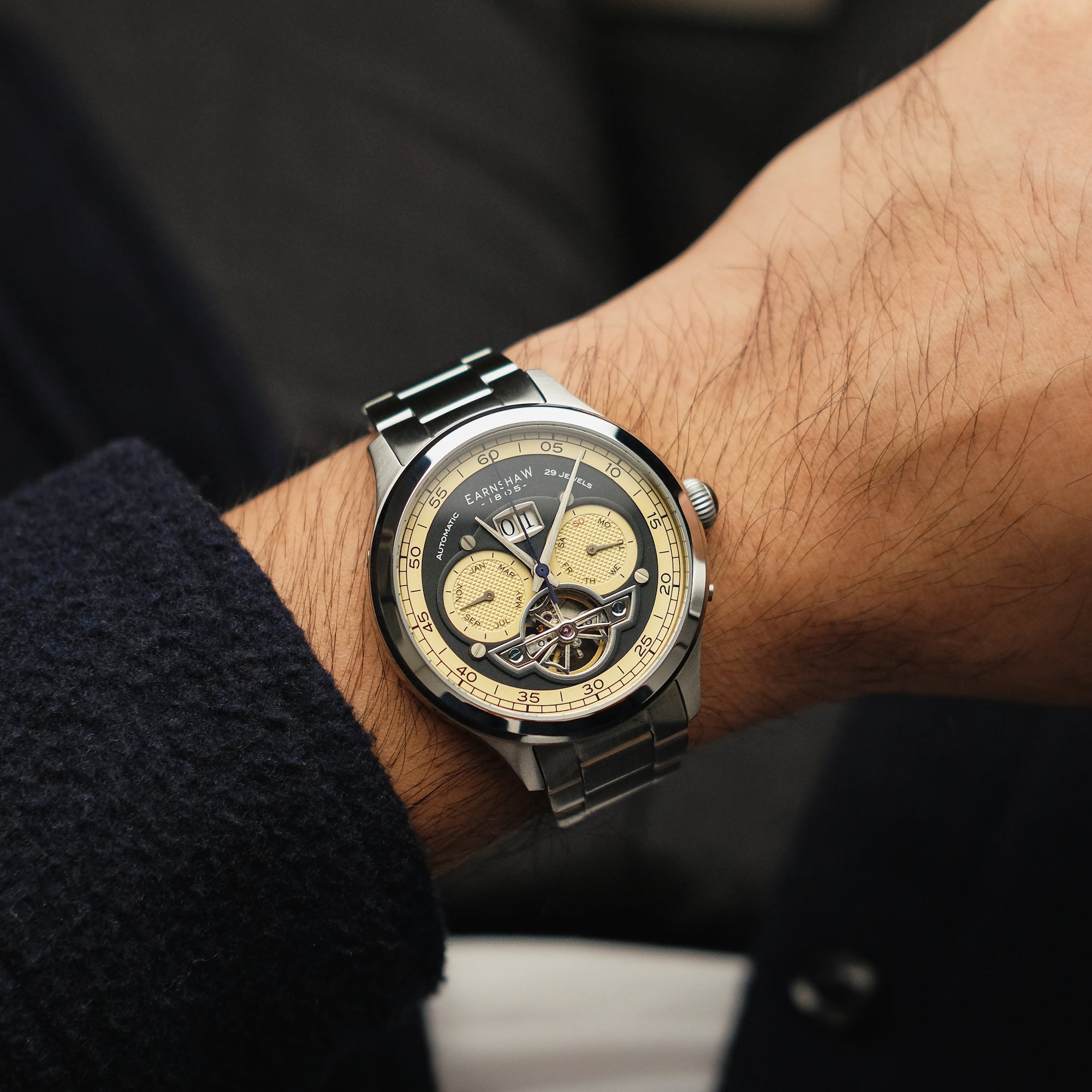 THOMAS EARNSHAW Thomas Earnshaw Baron Moss Green Automatic Men's Watch ES-8187-22