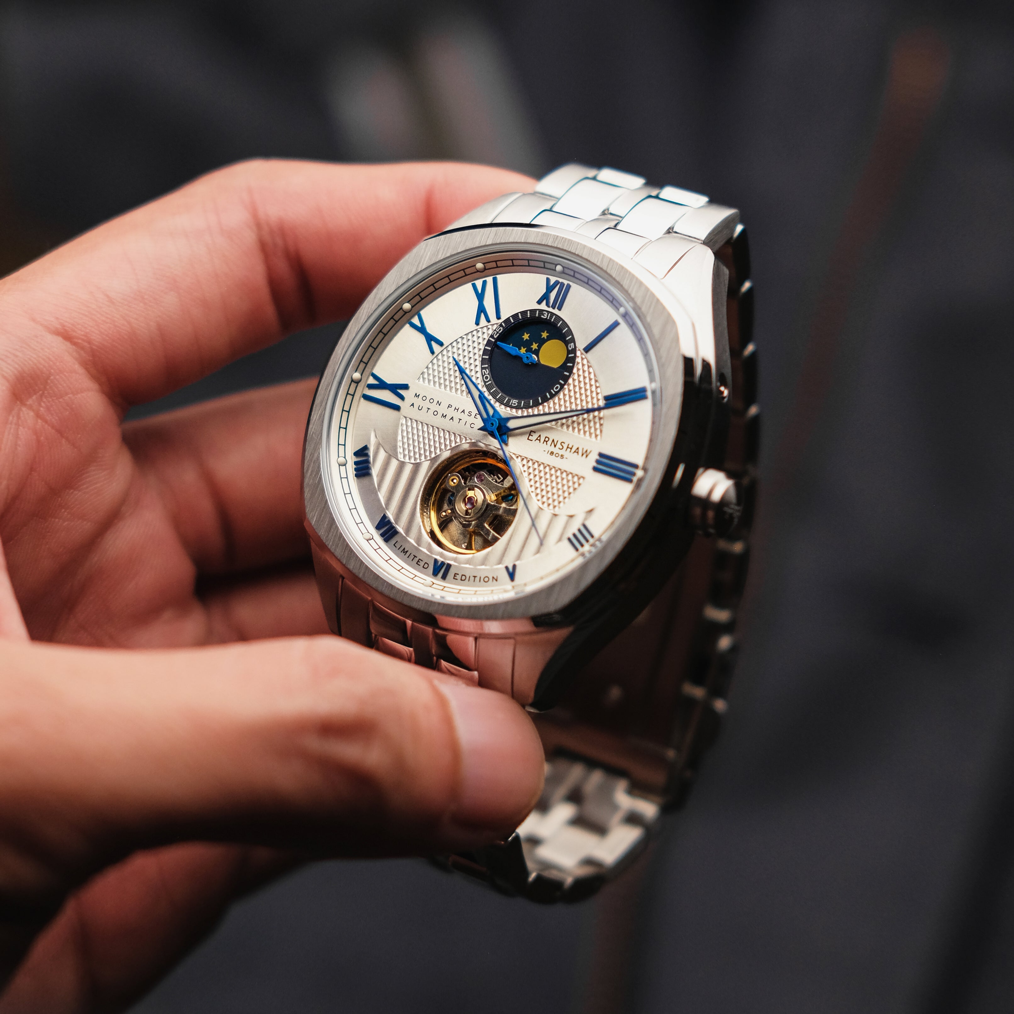 THOMAS EARNSHAW Thomas Earnshaw Peel Men's Silver Sky Watch ES-8206-44-D (Damaged Packaging)