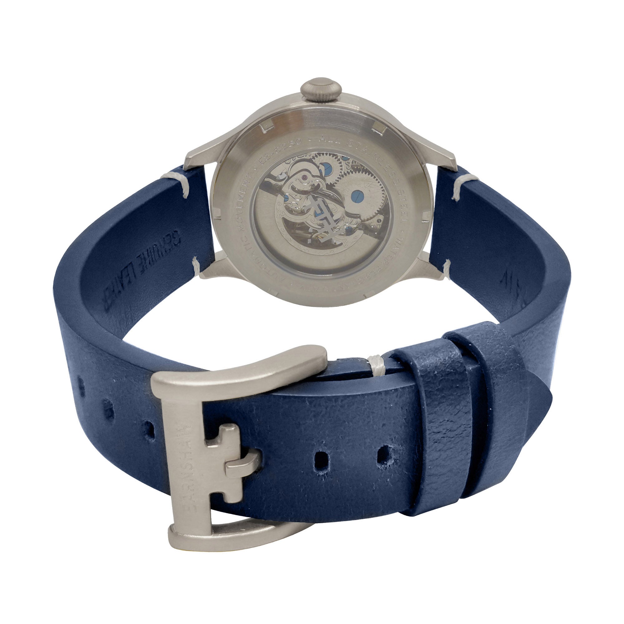 Thomas Earnshaw Thomas Earnshaw Baron Men's Automatic Mechanical Skeleton Marseille Blue Watch ES-8230-02