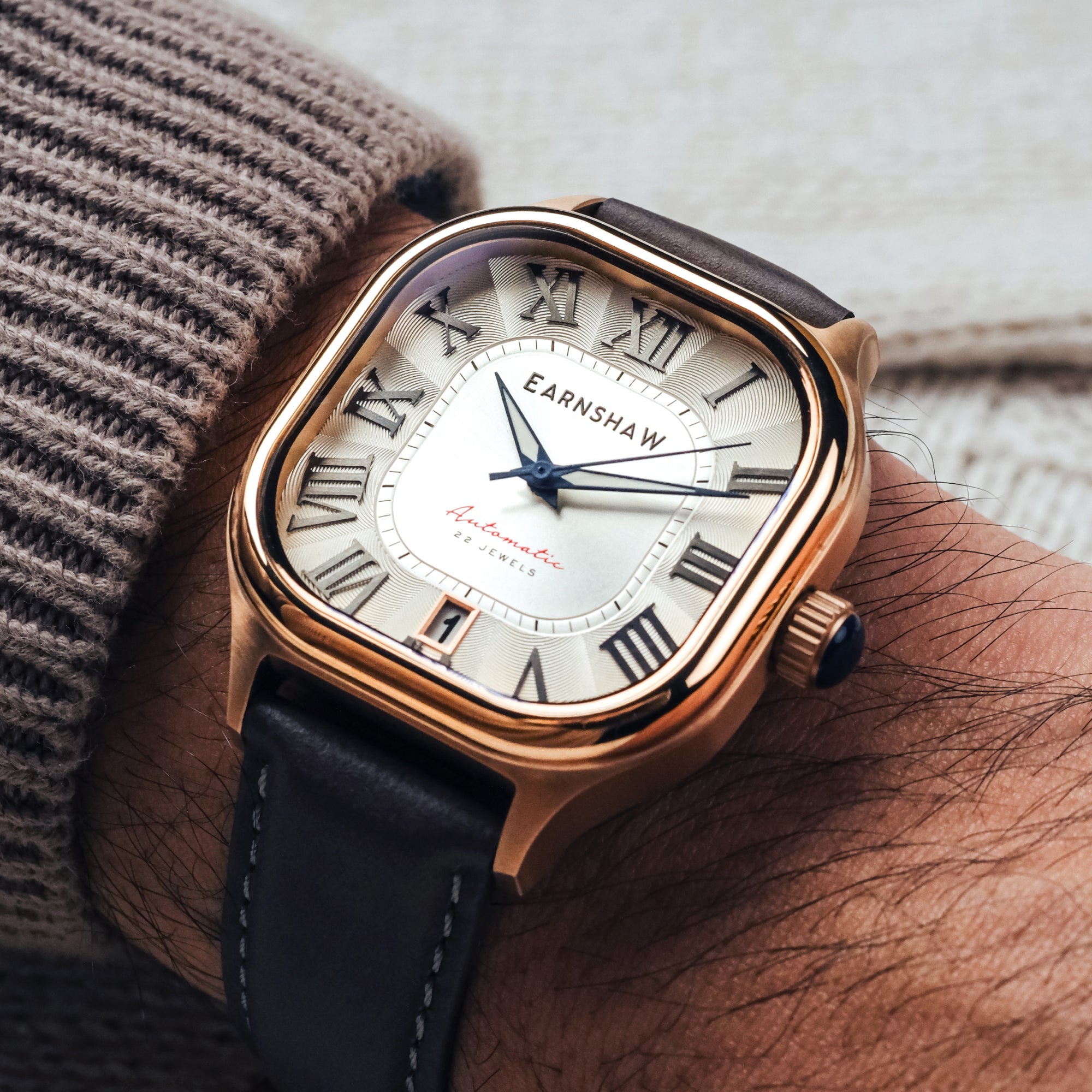 THOMAS EARNSHAW Thomas Earnshaw Coussin Automatic Men's Watch ES-8284-02