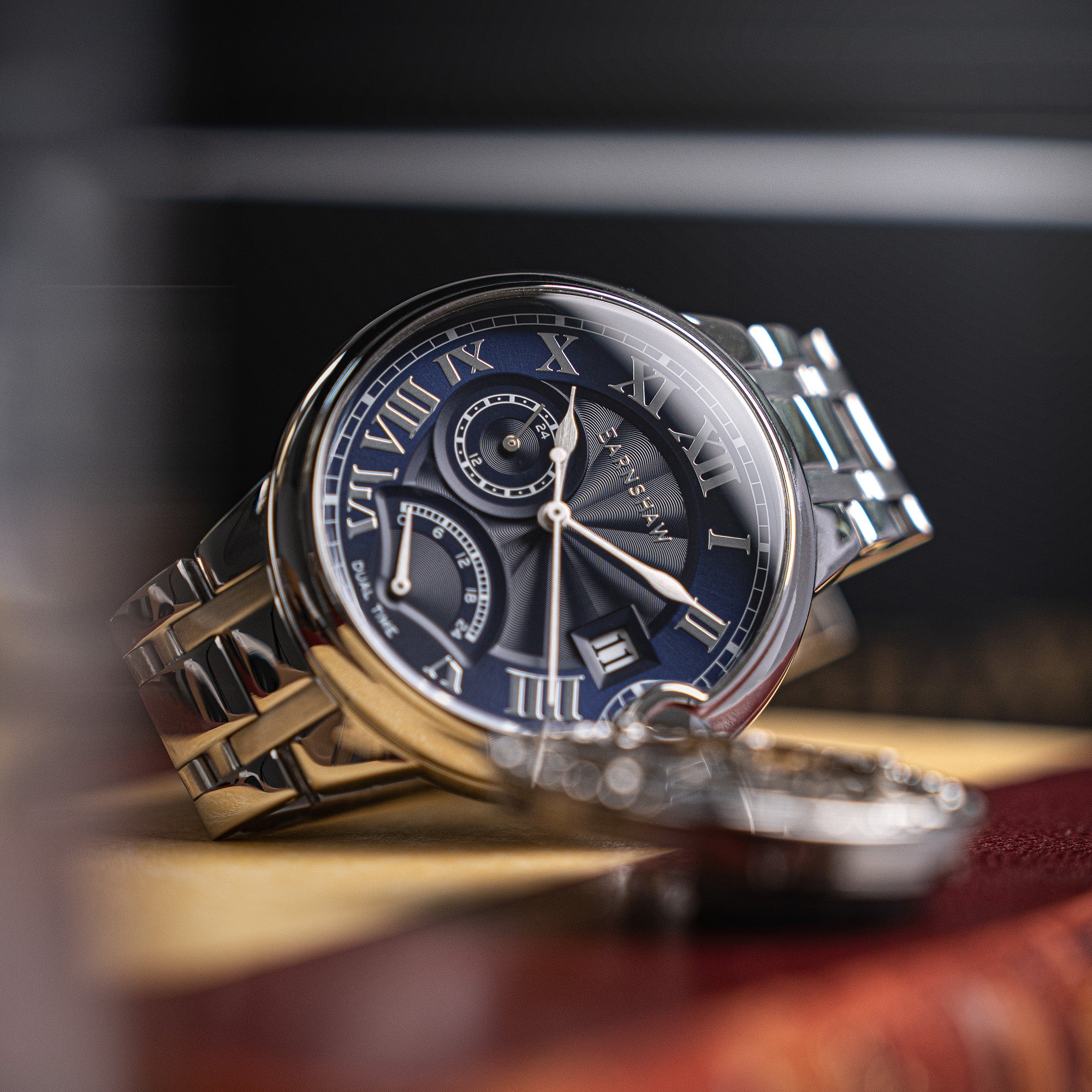 Thomas Earnshaw Thomas Earnshaw Admiral Blue Barallier Retrograde Men's Watch ES-8288-22