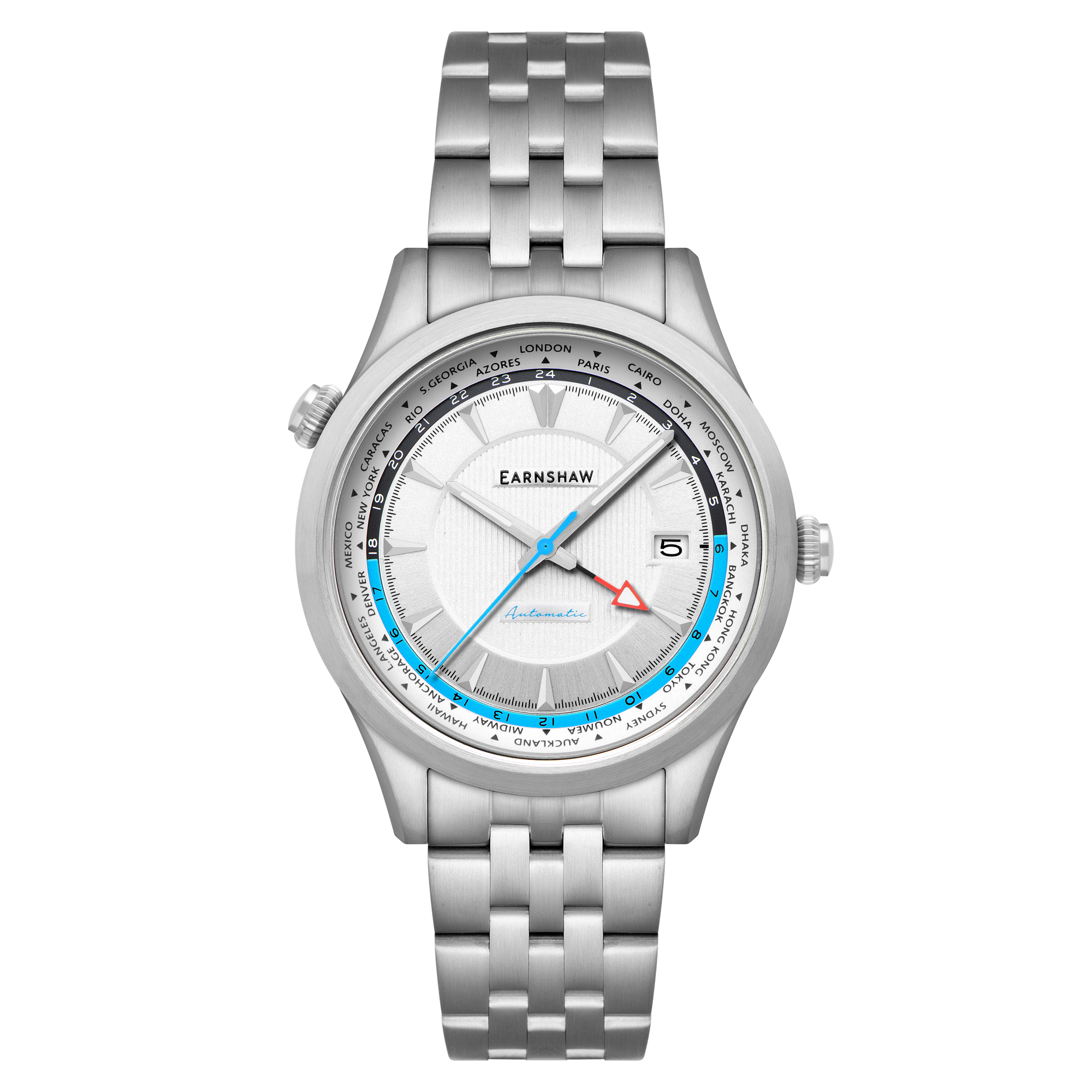 THOMAS EARNSHAW Thomas Earnshaw World Timer GMT Automatic Cascading White Men's Watch ES-8292-33