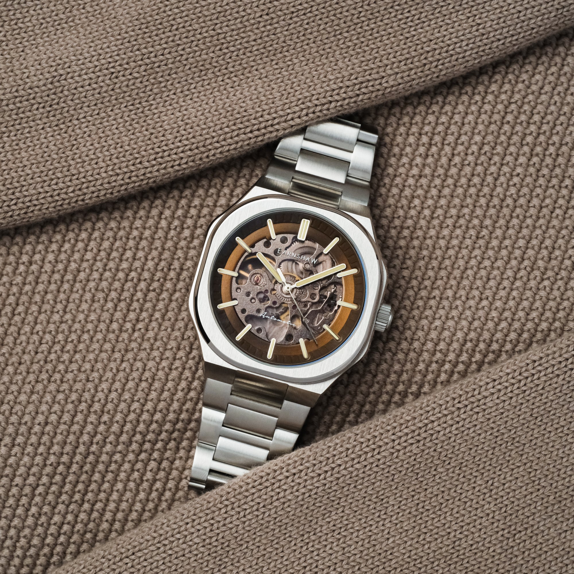 THOMAS EARNSHAW Thomas Earnshaw Discovery Exeter Skeleton Automatic Men's Watch ES-8300-11