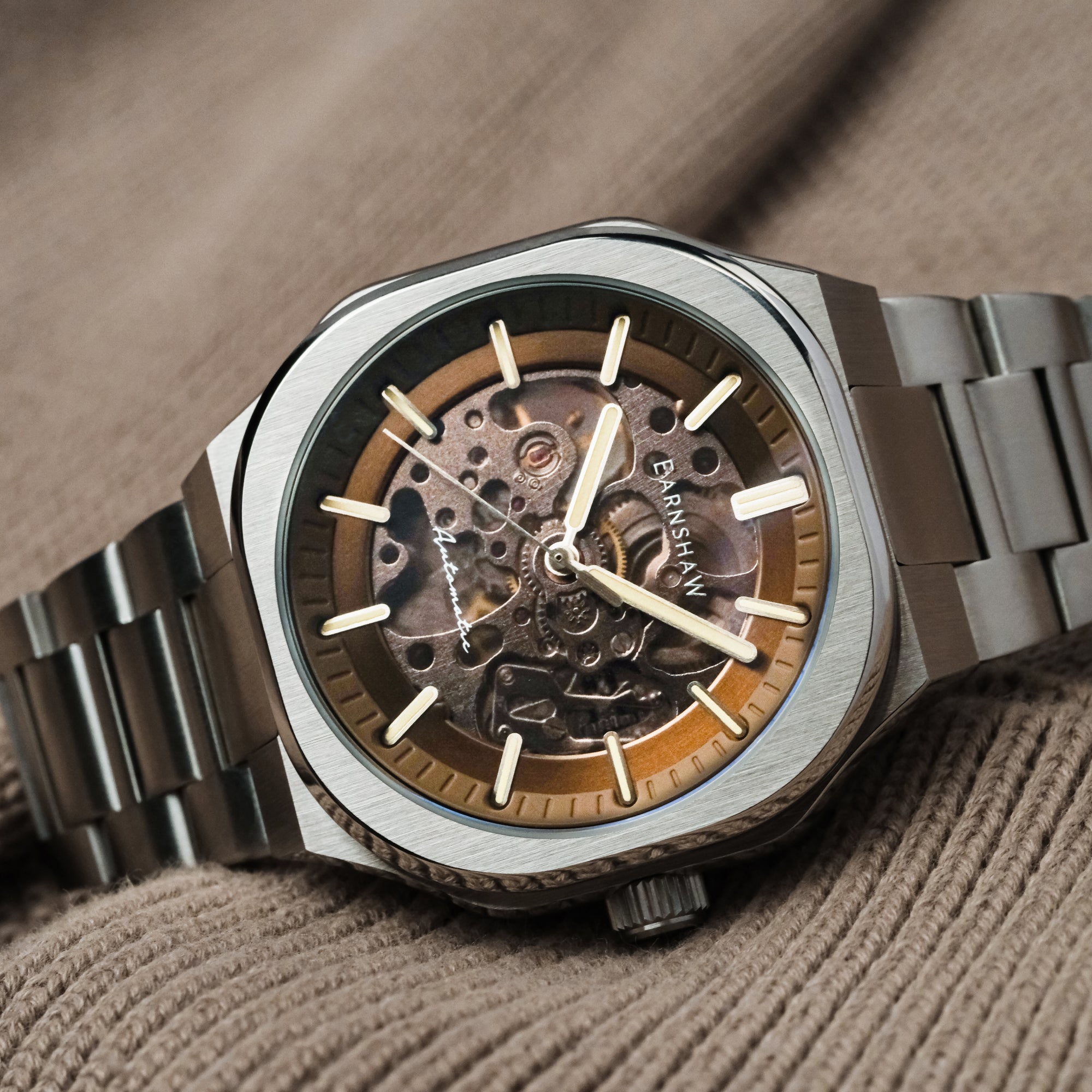 THOMAS EARNSHAW Thomas Earnshaw Discovery Exeter Skeleton Automatic Men's Watch ES-8300-11