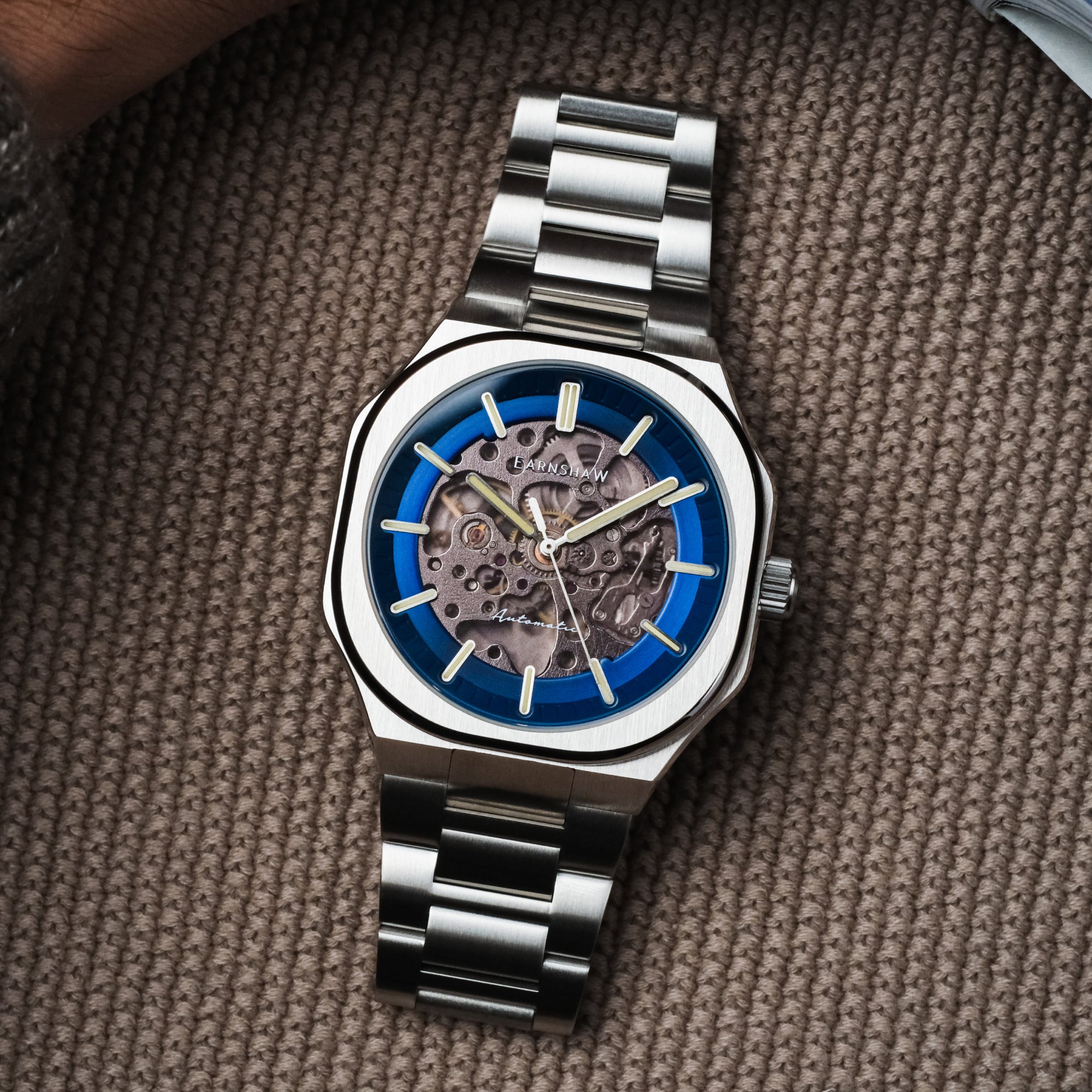 THOMAS EARNSHAW Thomas Earnshaw Discovery Exeter Skeleton Automatic Men's Watch ES-8300-22