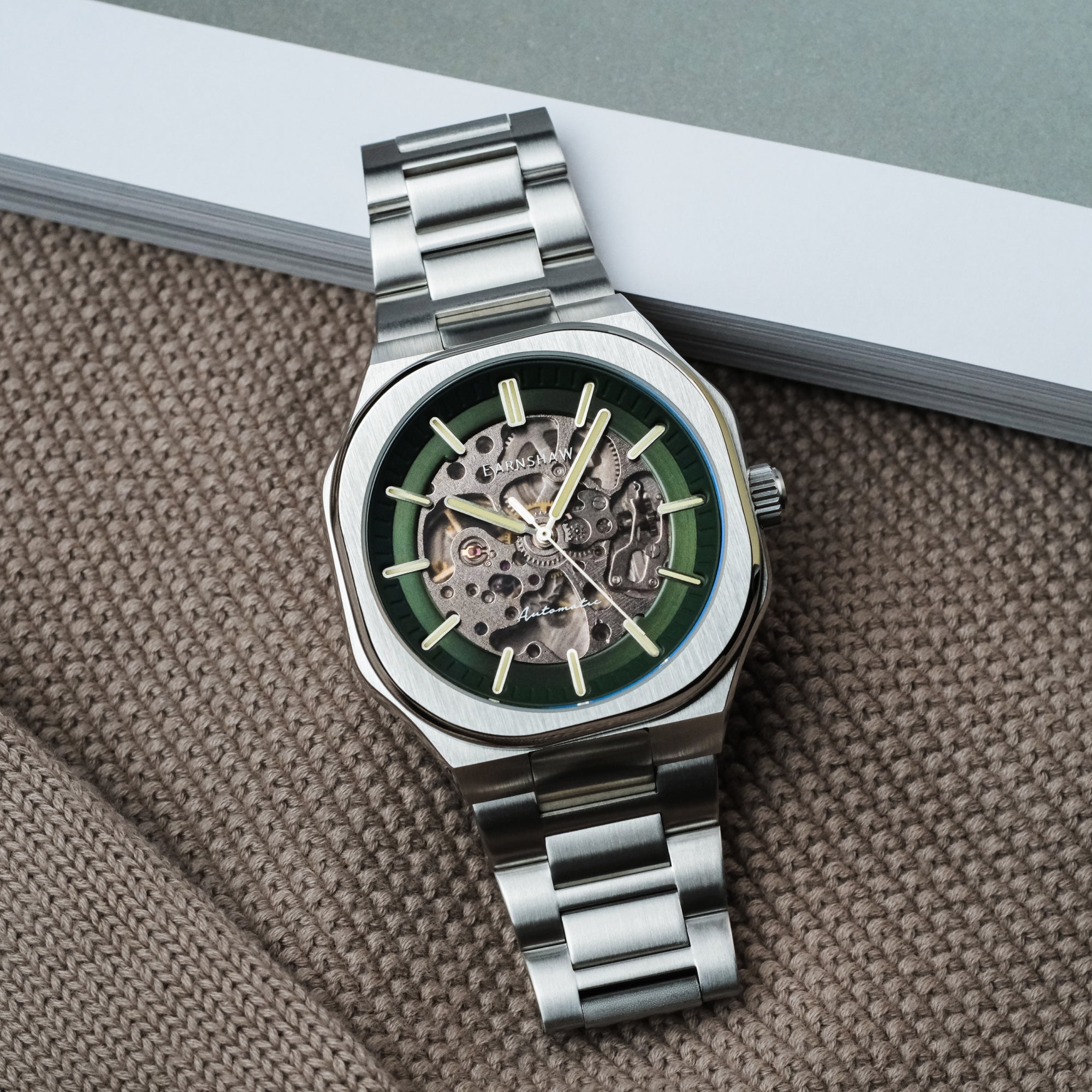 THOMAS EARNSHAW Thomas Earnshaw Discovery Exeter Skeleton Automatic Men's Watch ES-8300-44