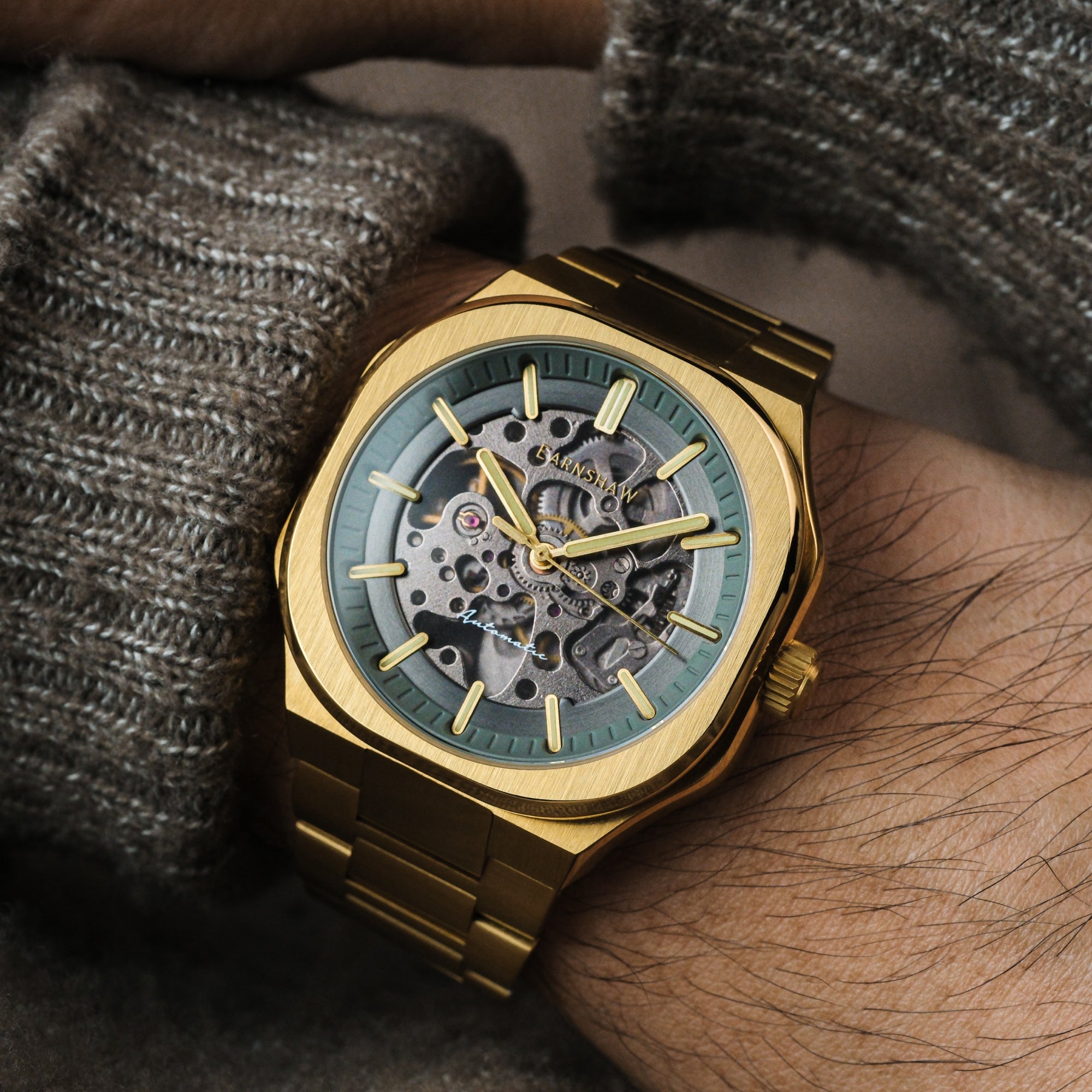 THOMAS EARNSHAW Thomas Earnshaw Discovery Exeter Skeleton Automatic Men's Watch ES-8300-55