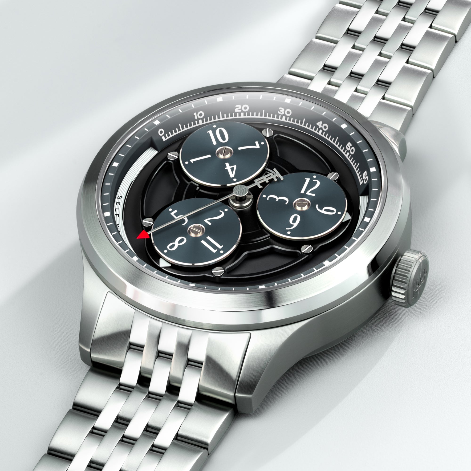 THOMAS EARNSHAW Thomas Earnshaw Engineer Hexham Trisect Automatic Limited Edition Charcoal Red Men's Watch ES-8304-55