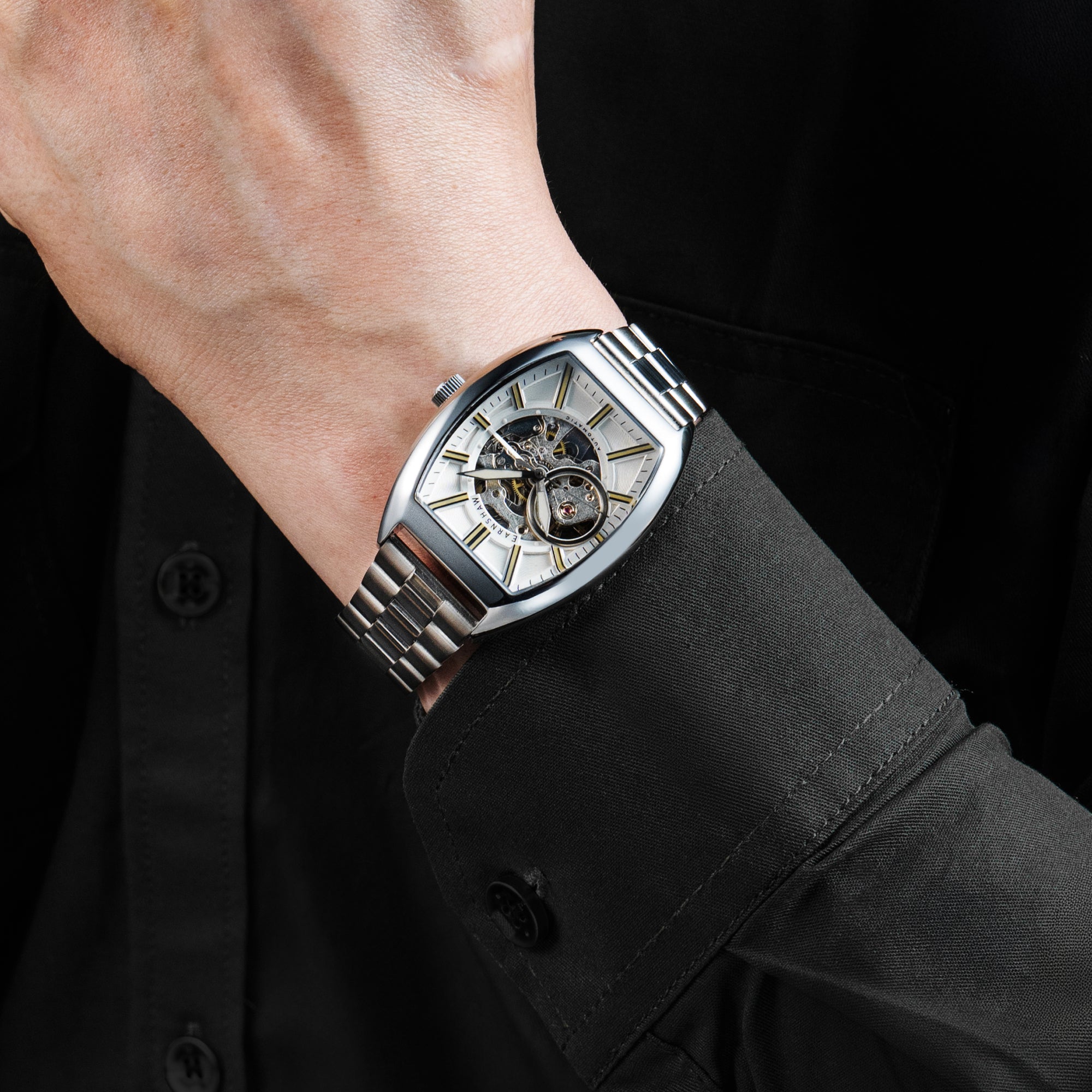 THOMAS EARNSHAW Thomas Earnshaw Heritage Beauchamp Skeleton Automatic Men's Watch ES-8310-11