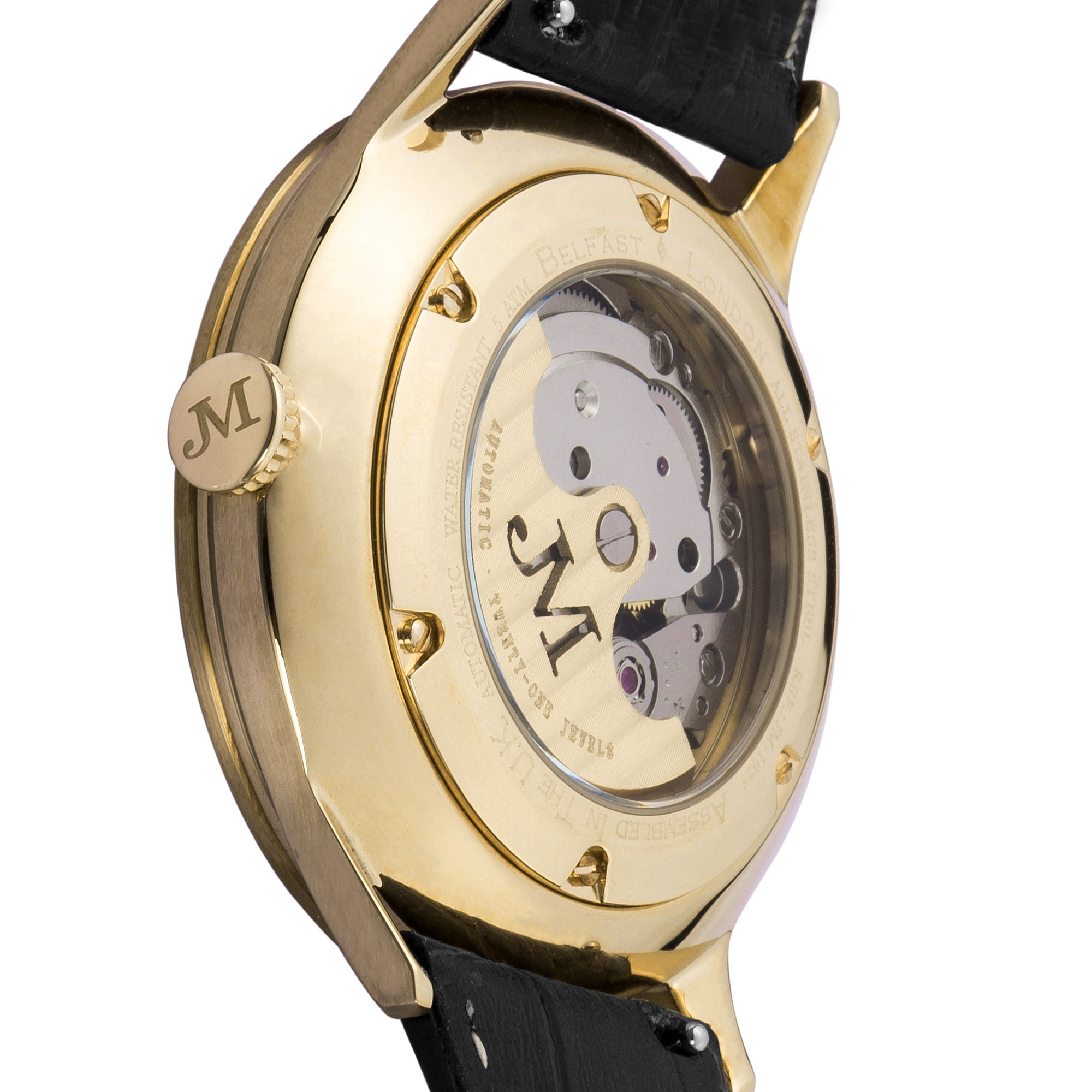 JAMES MCCABE James McCabe London Automatic Silver Sunray Men's Watch JM-1025-02